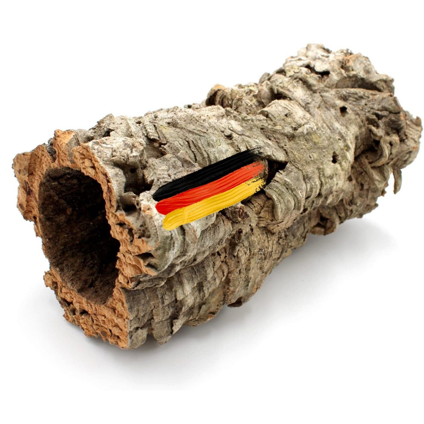 Korķa tunelis grauzējiem Vogelgaleria® no dabīgas korķa mizas, 30cm; iekšējais diametrs 8-13cm, slēptuve terārijam un būrim
