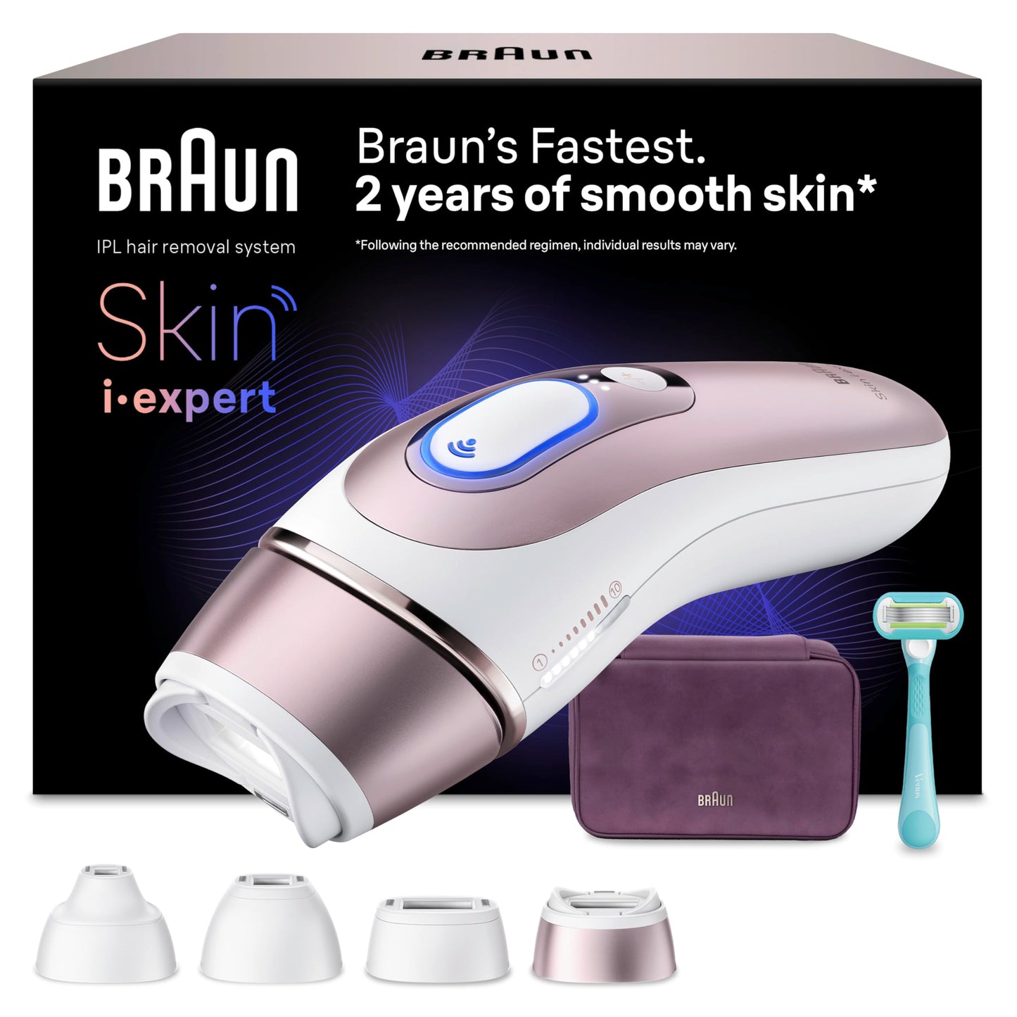 IPL epilators Braun Smart IPL ierīce matu noņemšanai Skin i·expert 7, PL7431, Rosegold