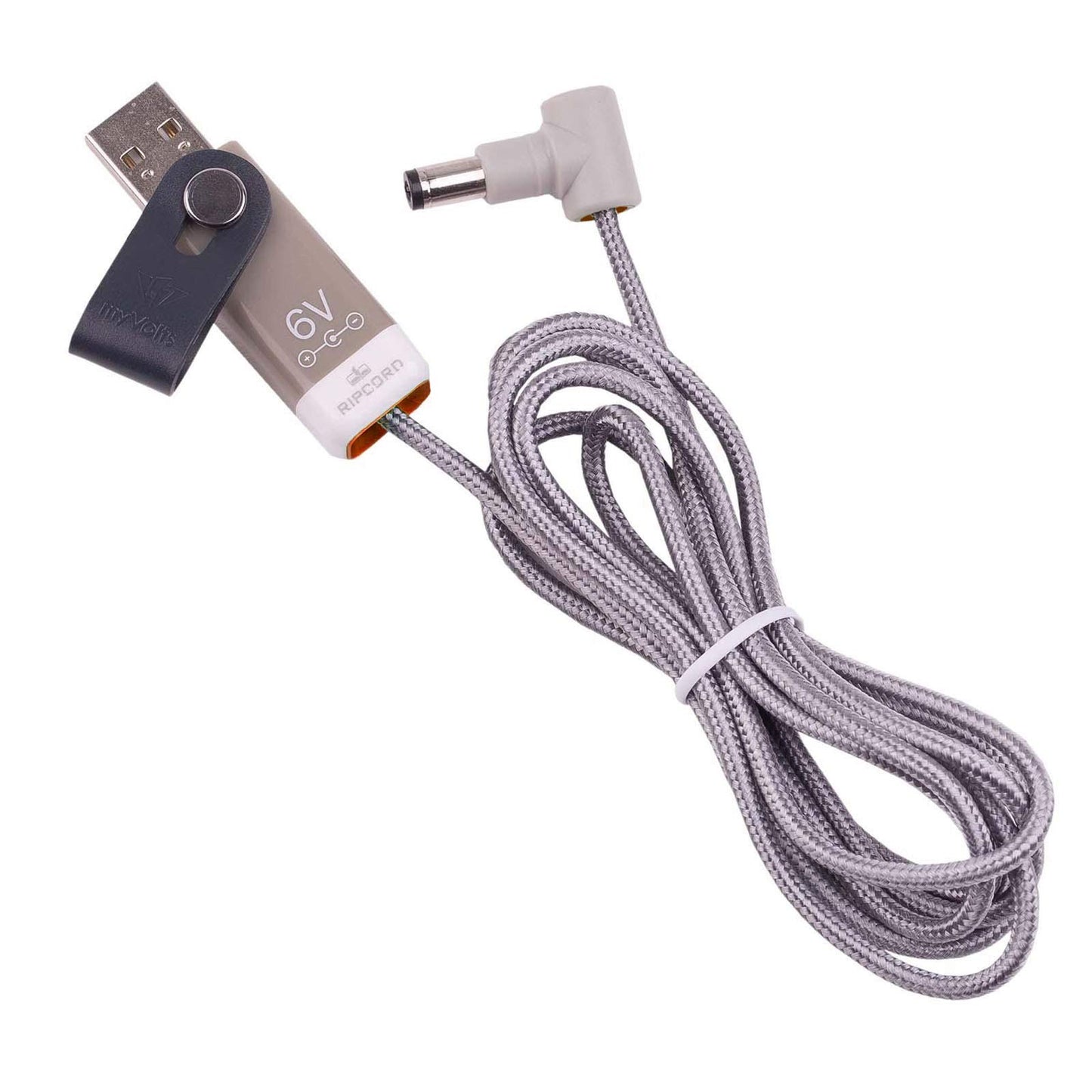 myVolts Ripcord USB lādēšanas kabelis ar 5.7V DC izejas spraudni, saderīgs ar Roland MC-707 Sampling Groovebox