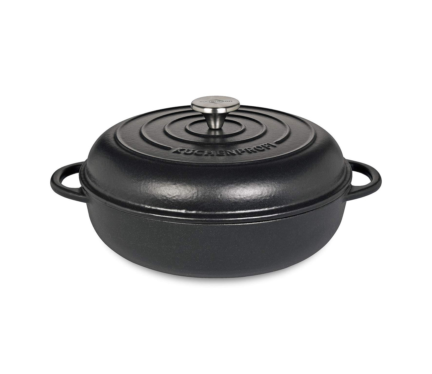 Küchenprofi Provence Gourmet panna 28 cm - black, durable non-stick coating, ideal for cooking and frying.
