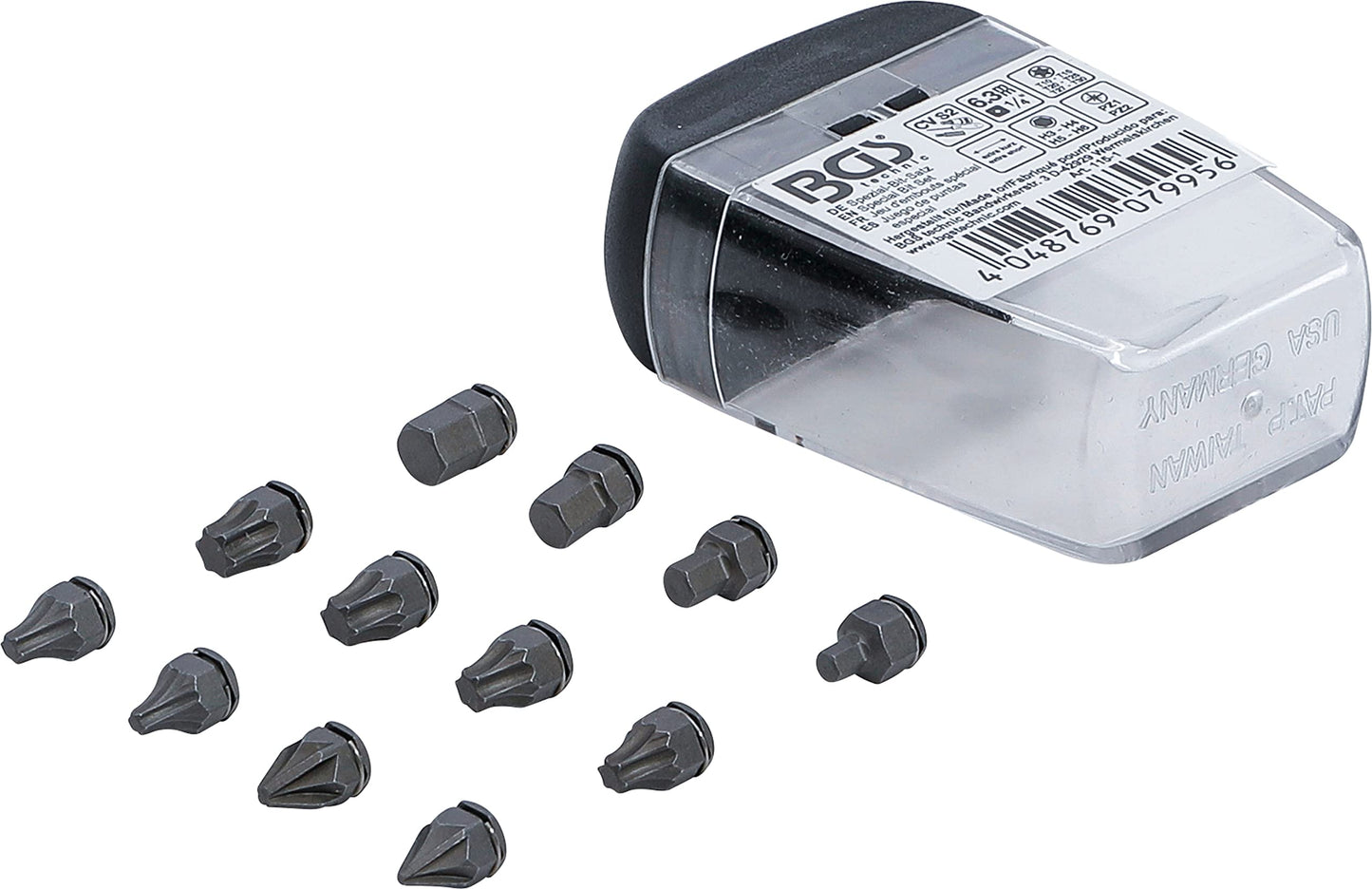 Torx uzgaļu komplekts BGS 115-1, īsie uzgaļi, 6,3 mm (1/4"), priekš Art. 115