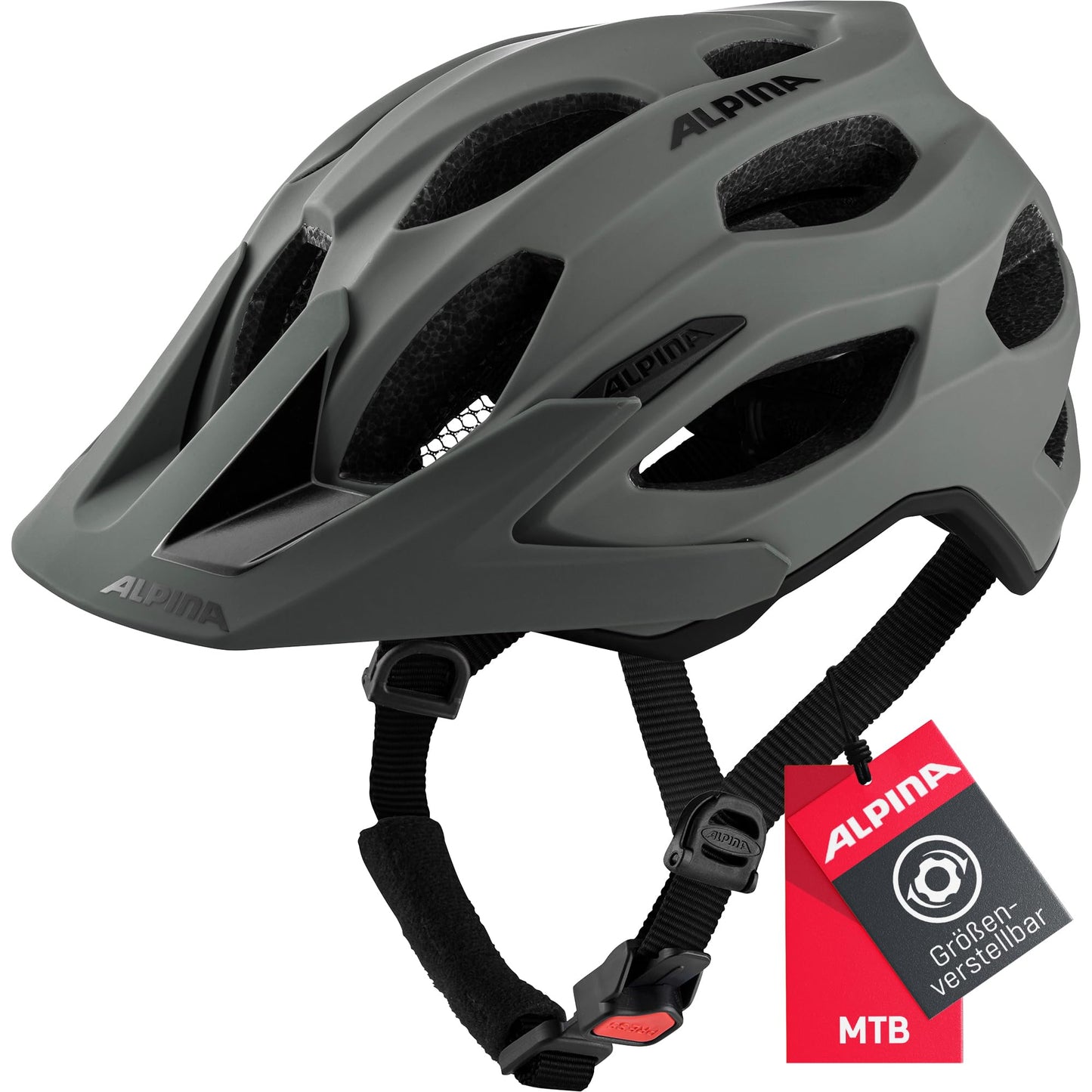 Kalnu velosipēda ķivere ALPINA Carapax 2.0, Coffee-Grey matēta, 52-57 cm