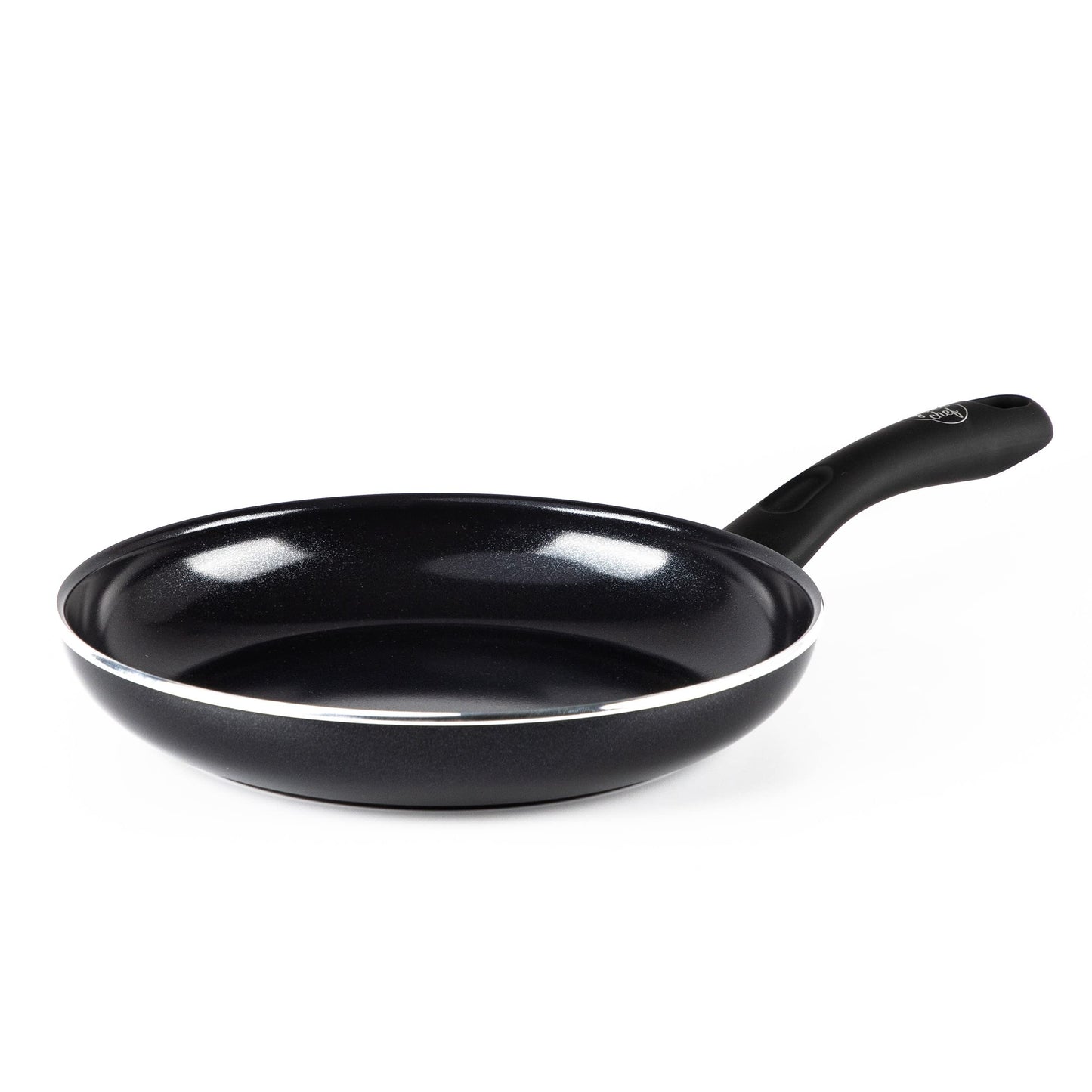 GreenChef Diamond 24 cm ceramic frying pan - non-stick, PFAS-free, induction compatible, oven safe to 160˚C, dishwasher safe, black
