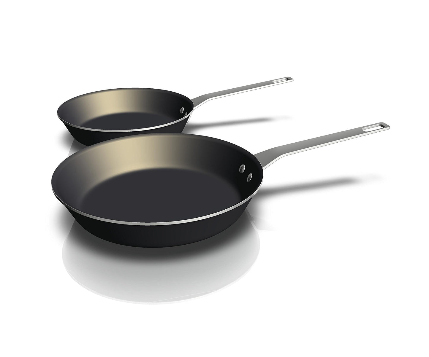 AEG cepamā pannu komplekts - alumīnija liešana, 30 cm, izturīgs un viegli tīrāms.