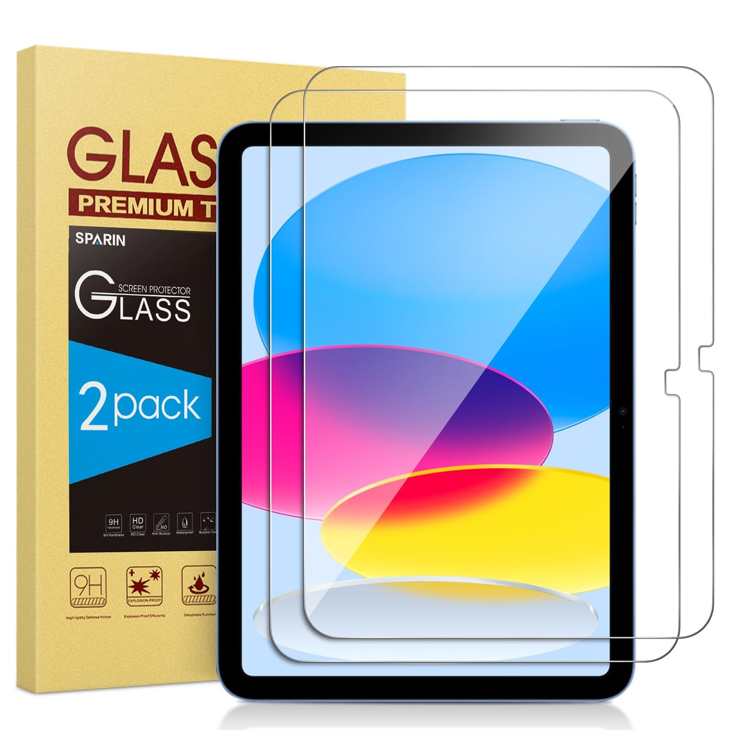SPARIN 2 gab. aizsargstikls iPad (A16) 11./10. paaudzei