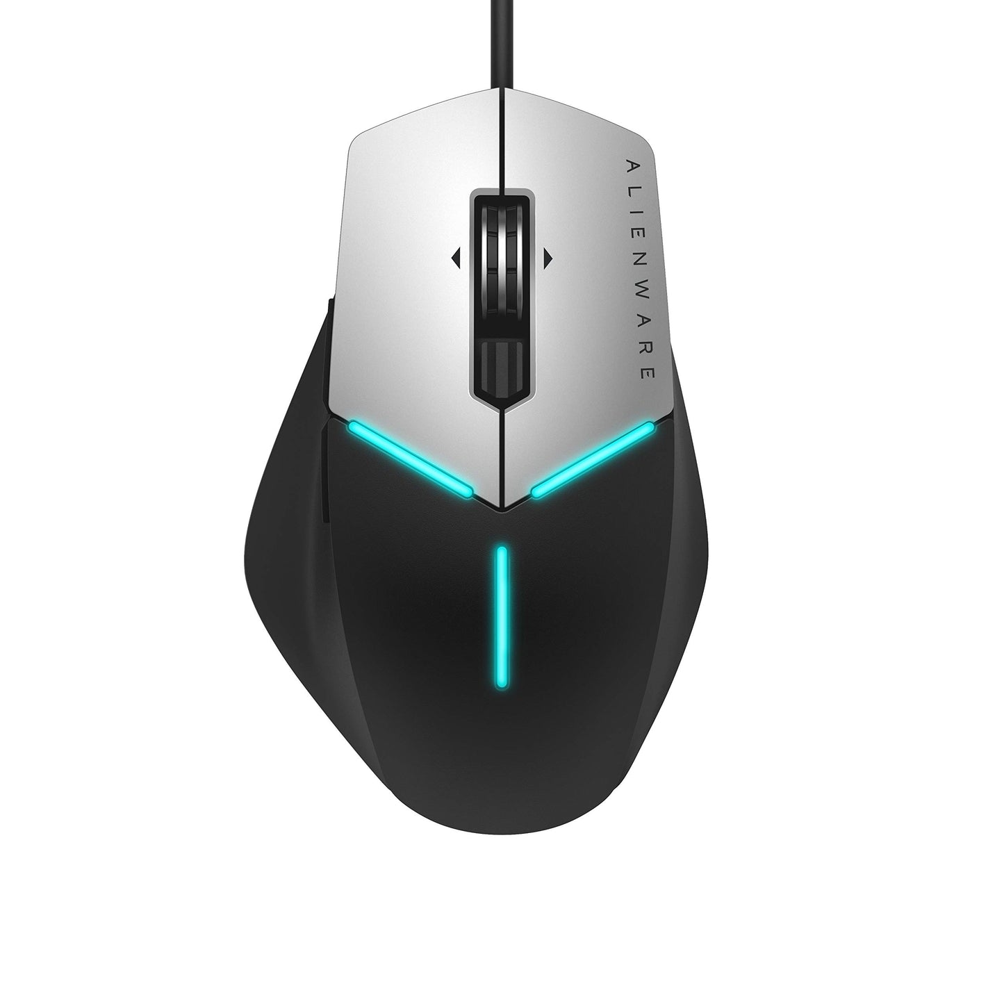 Dell 570-AARH Alienware gaming mouse - black/silver, customizable RGB lighting, ergonomic design, high precision sensor