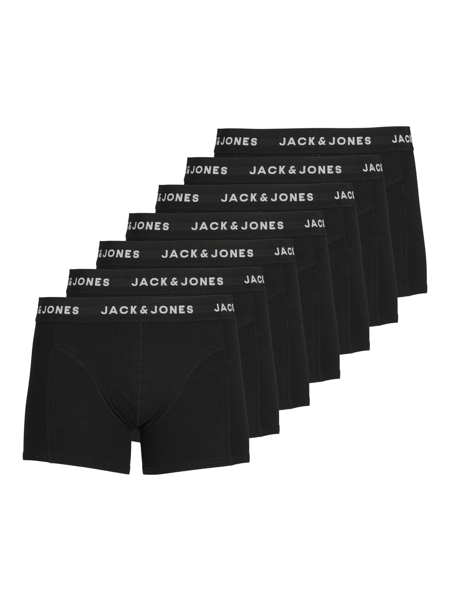 Apakšbikses JACK & JONES Herren Jachuey Trunks, 7 gab. iepakojums, melnas, L EU