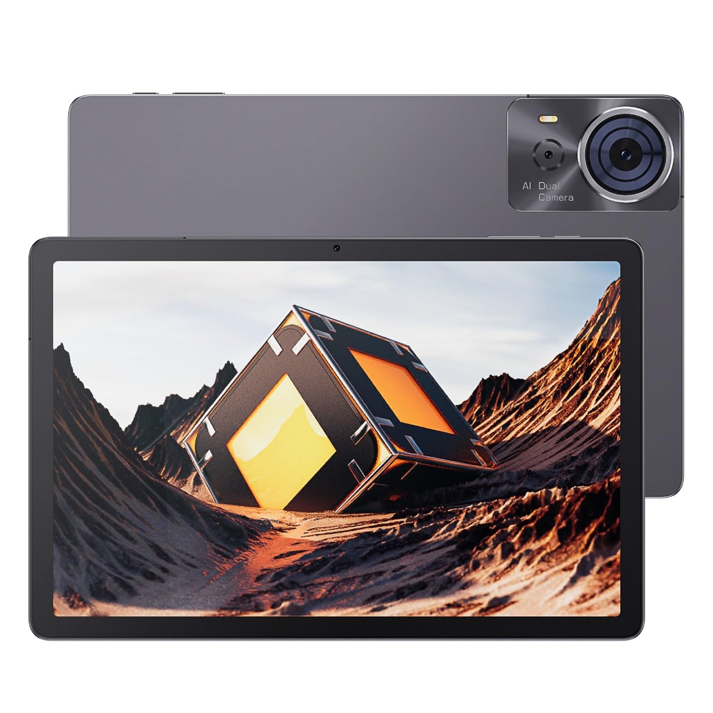 CUBOT Tab 70 planšetdators 25,6 cm (10,95 collas) HD+, 16 GB RAM (6 GB + 10 GB paplašināšana), 128 GB ROM, 4G Dual SIM, 16 MP kamera, 8200 mAh akumulators, Android 14, Unisoc T616, pelēks, ieskaitot tastatūru un pelīti BT