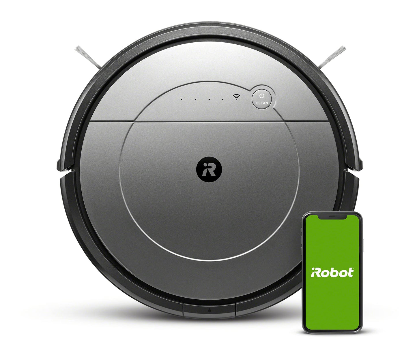 iRobot Roomba Combo R1138 - putekļu sūcējs un mazgāšanas robots, vairāki režīmi, jaudīga sūkšana, balss vadība, pelēks