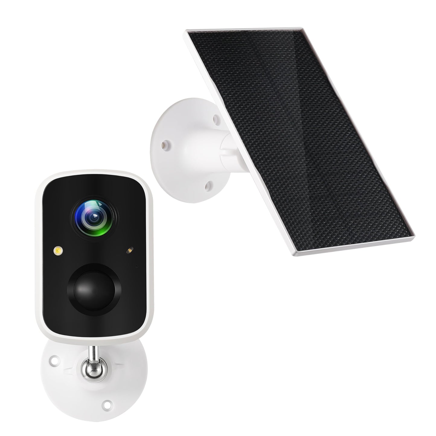 Technaxx saules āra IP kamera TX-244 ar kustību sensoru un iebūvētu akumulatoru - 4 MP FullHD video izšķirtspējas uzraudzības kamera āra WiFi, IP65, nakts redzamība, skatīšanās leņķis 110°