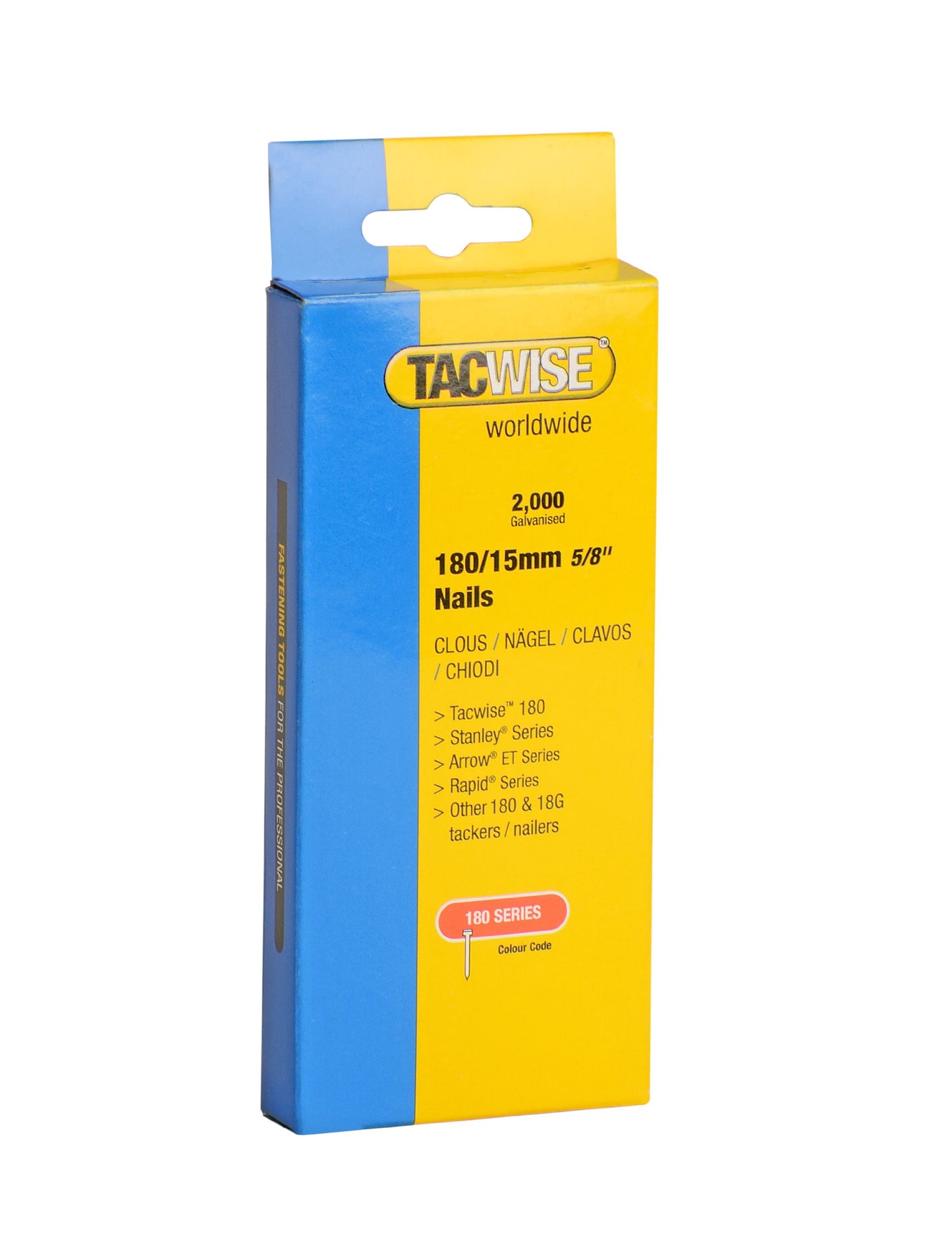 Naglas Tacwise 0359 Brad 18G / 15 mm, cinkotas, 2000 gab.
