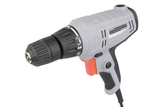 Brāļi Mannesmann Elektriskais urbjmašīna - ar griezes momenta izvēli, kompakts dizains, jaudīgs motors, viegli lietojams.