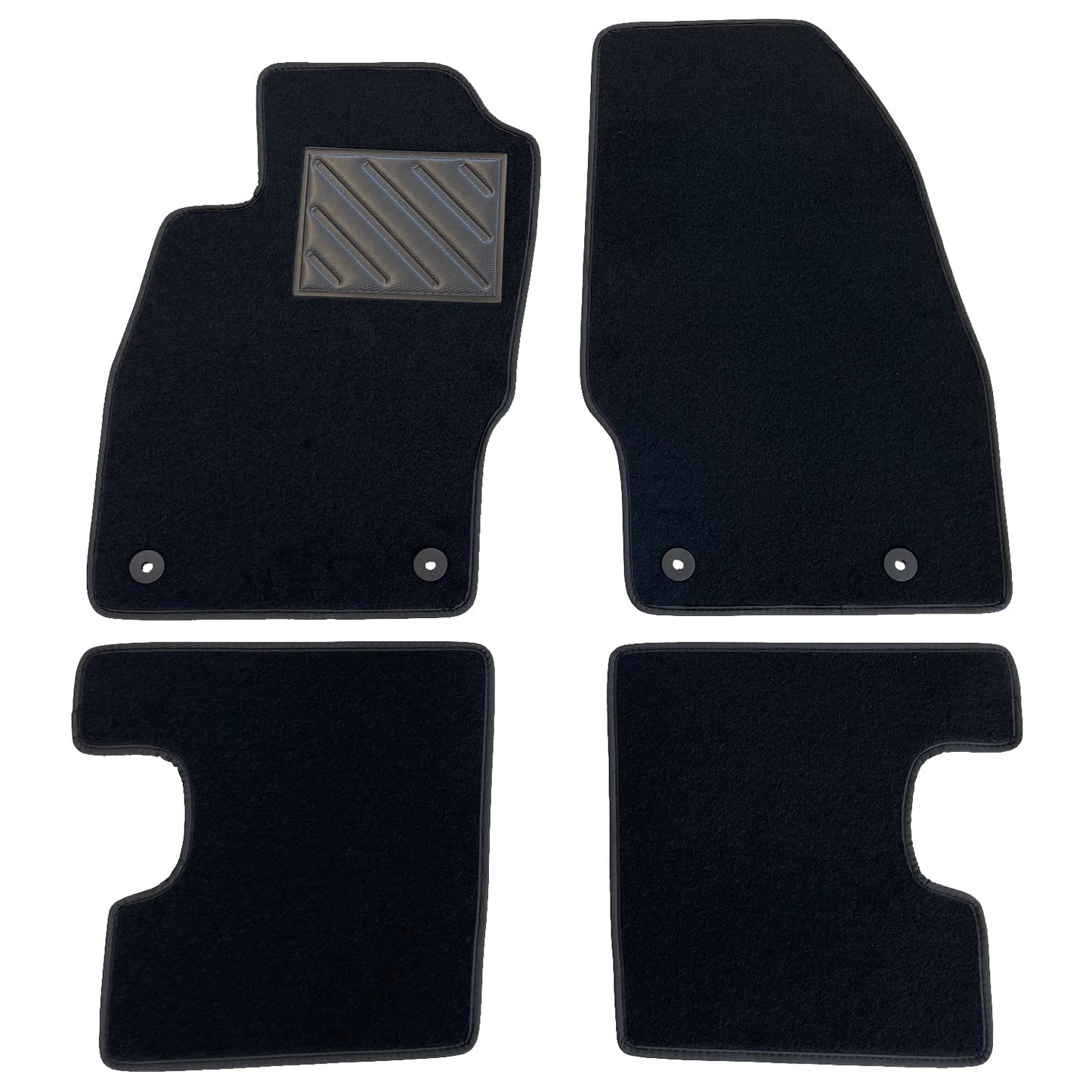 MDM SP-3288 paklāji Velūrs automašīnu paklājs piemērots Smart Fortwo II 2007>2014, melns