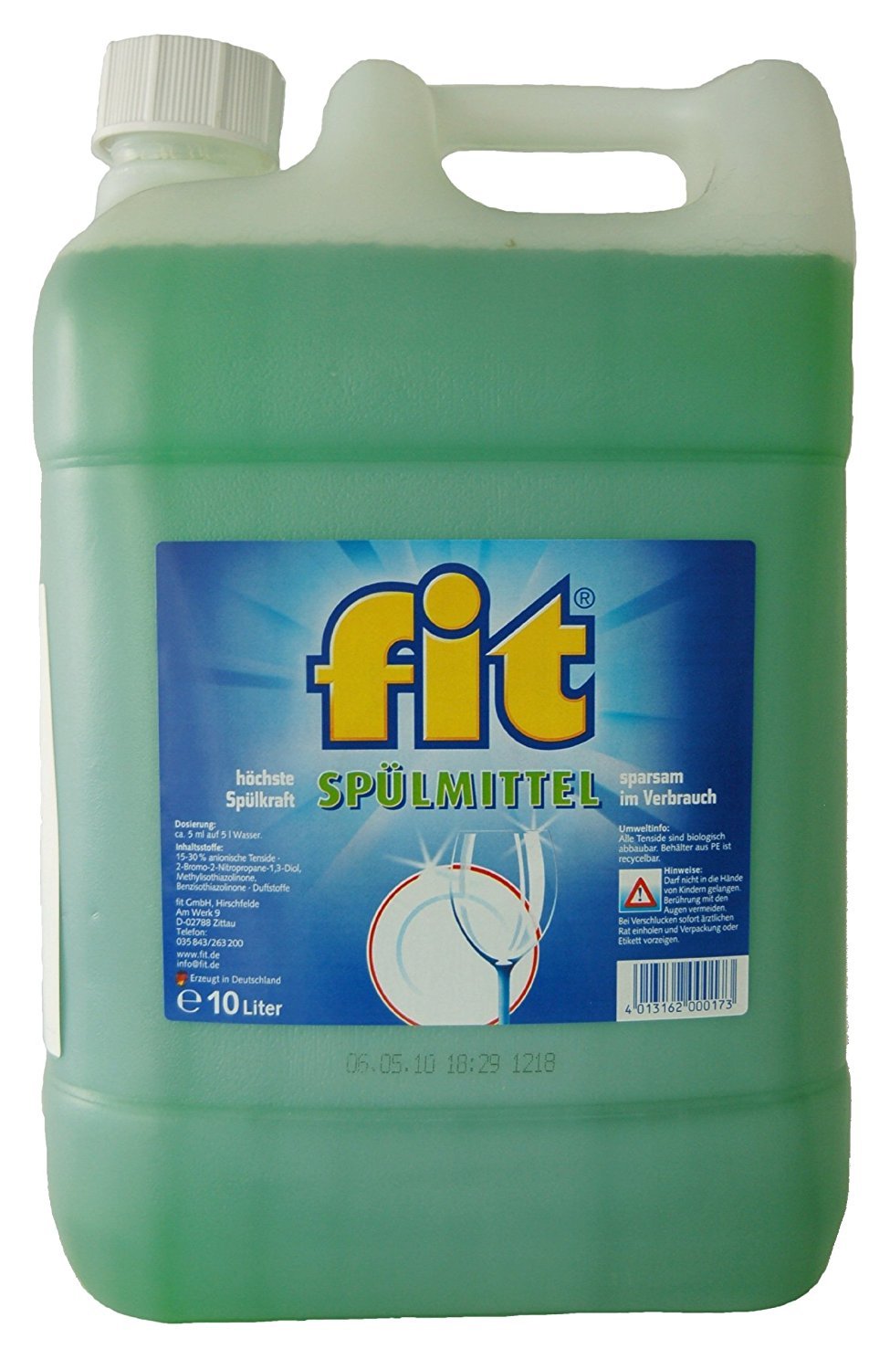 Trauku mazgāšanas līdzeklis Fit Fit 10l Kanister