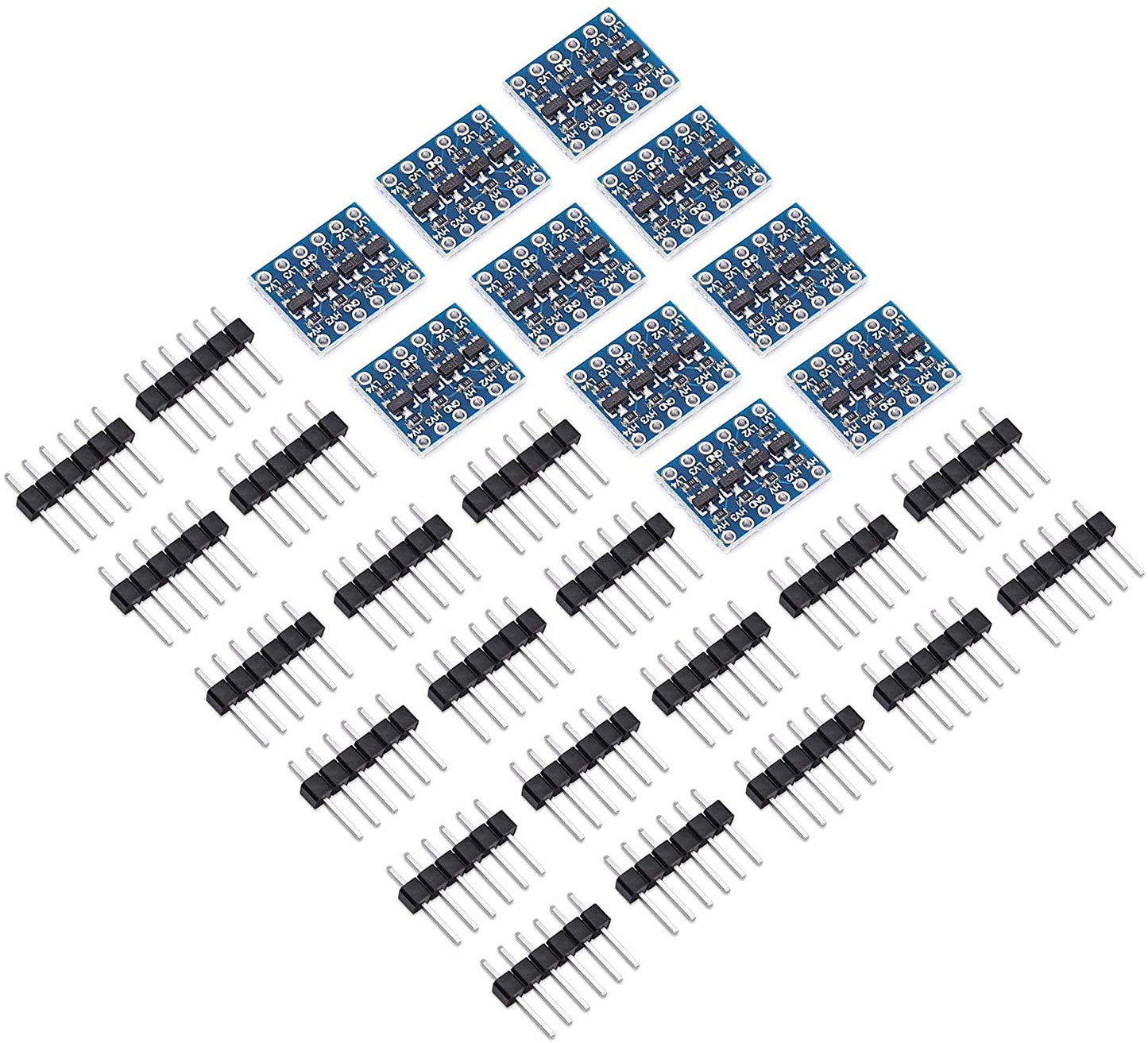 Loģiskā līmeņa pārveidotājs ARCELI 10 gab. 4 kanālu IIC I2C bidirekcionāls modulis 3,3 V uz 5 V Arduino