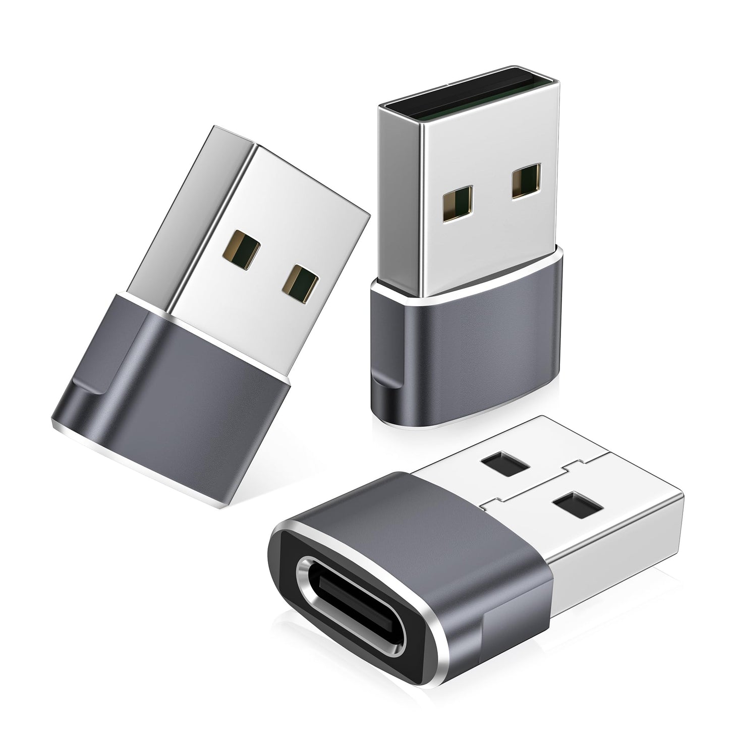 USB uz USB-C adapters Basesailor iPhone 17, 17e, 16 Pro Max, Plus, uzlādei un sinhronizācijai