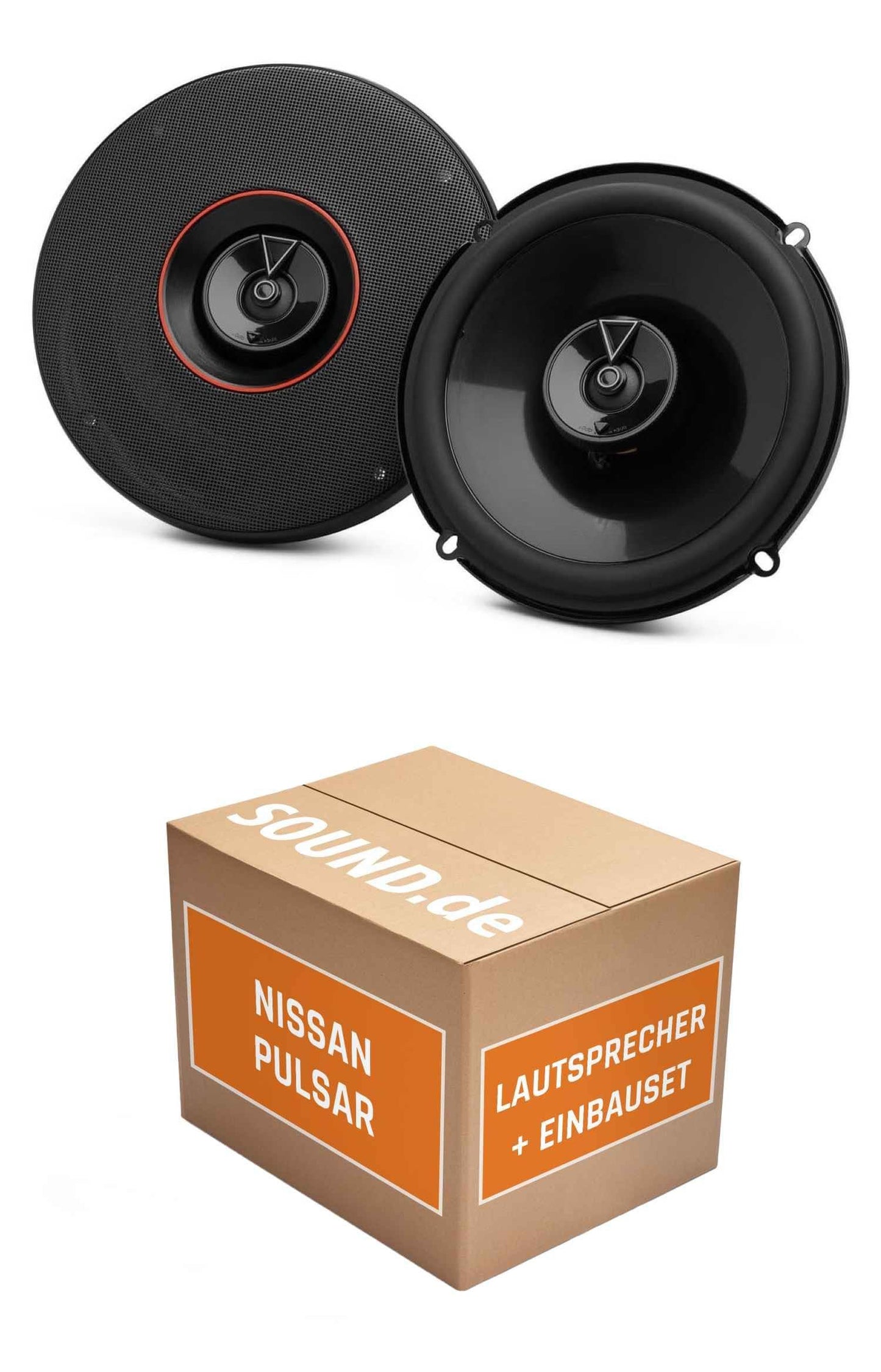 Automašīnas skaļruņu uzstādīšanas komplekts JBL Club3 64 saderīgs ar Nissan Pulsar priekšā | 180W MAX augsta efektivitāte