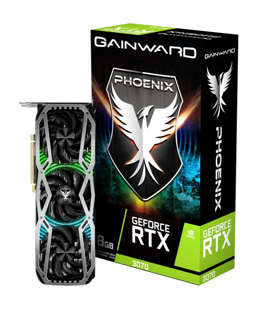 Gainward GeForce RTX 3070 Phoenix - 8GB GDDR6, 3x DisplayPort, HDMI, high-performance gaming graphics card