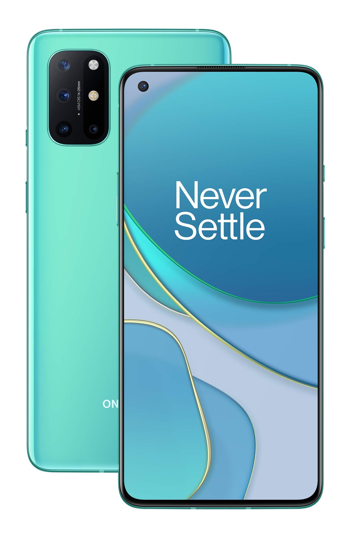 OnePlus 8T Akvamarīna Zaļš - 12GB RAM, 256GB storage, 120Hz display, fast charging, sleek design