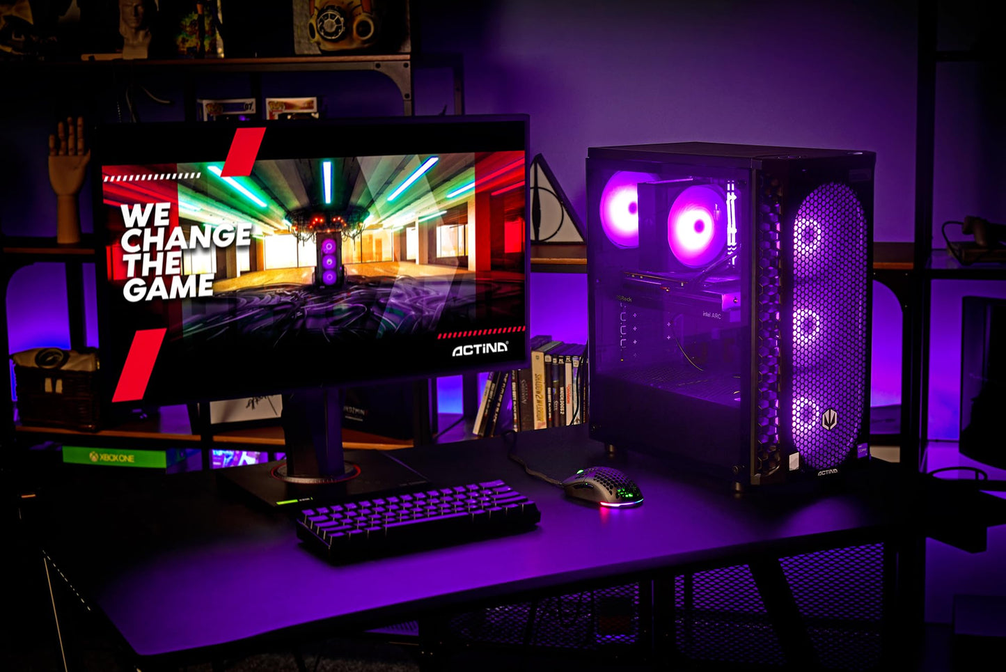 ACTINA ENDORFY 14900KF - 32GB RAM, 2TB SSD, RTX 4090 GPU, 850W power supply, high-performance gaming PC.