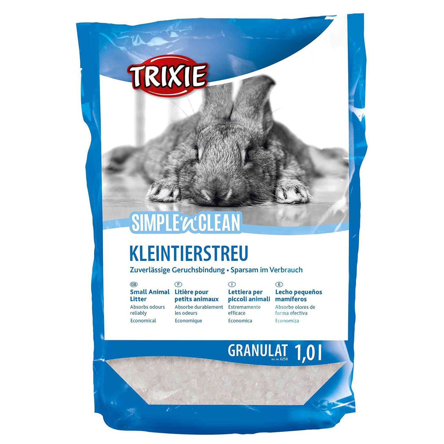 Trixie Simple-n-Clean silikāta pakaiši maziem dzīvniekiem, 1 Liter, 400 g (1er Pack)