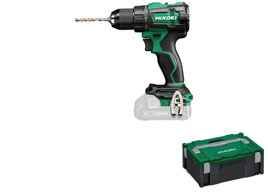 HIKOKI akumulatora triecienurbjmašīna DV18DEW2Z - 18V, 70 Nm griezes moments, 13 mm ātrās fiksācijas patrona, bezsuku, HSCII koferis
