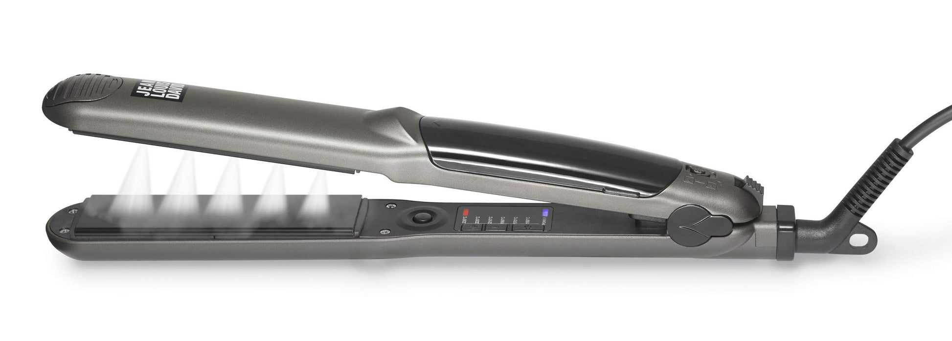 JEAN LOUIS DAVID VAPOR STYLER - Regulējams tvaiks, plānas turmalīna keramikas plāksnes, integrēta tvertne, profesionāla ierīce