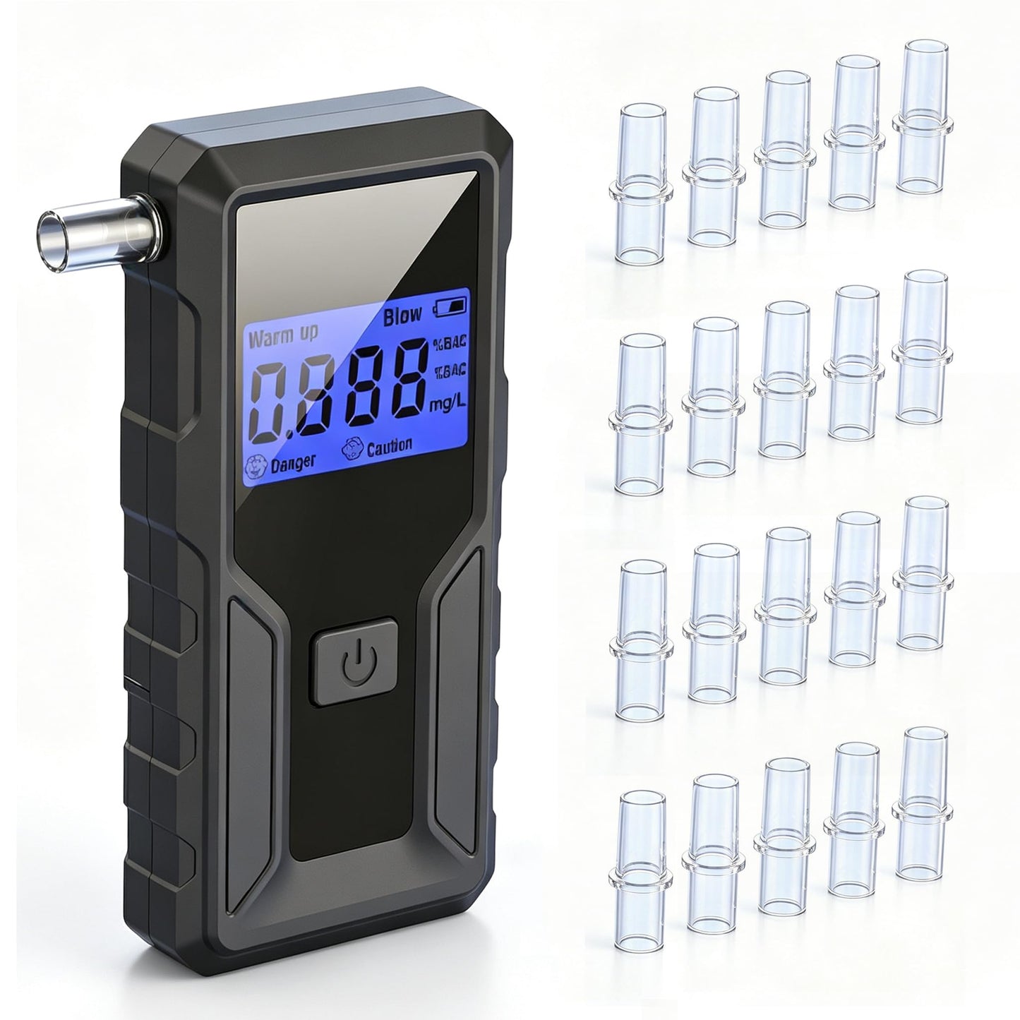 TONOS alkometrs policijas precizitātei, profesionāls alkohola mērītājs ar zilu LCD digitālo displeju, elpas alkohola testers lietošanai mājās un profesionāli