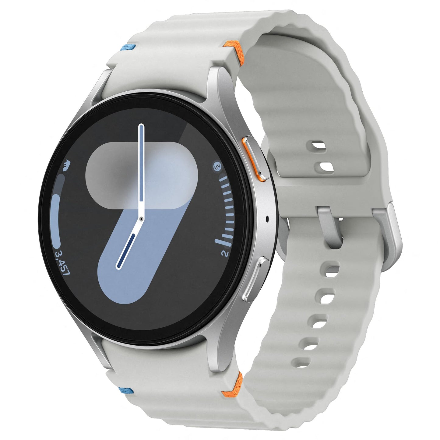 Samsung Galaxy Watch7 - 44mm LTE fitness tracker, silver, includes 36-month manufacturer warranty.