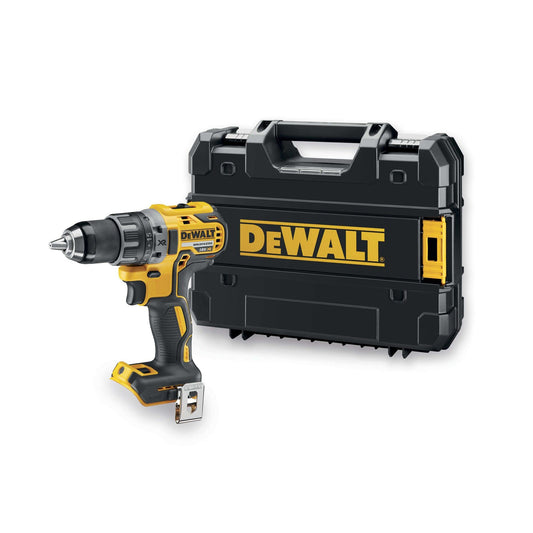 Dewalt 18V DCD791NT - 2-speed metal gearbox, brushless motor, 13mm keyless chuck, LED light, battery and charger not included.