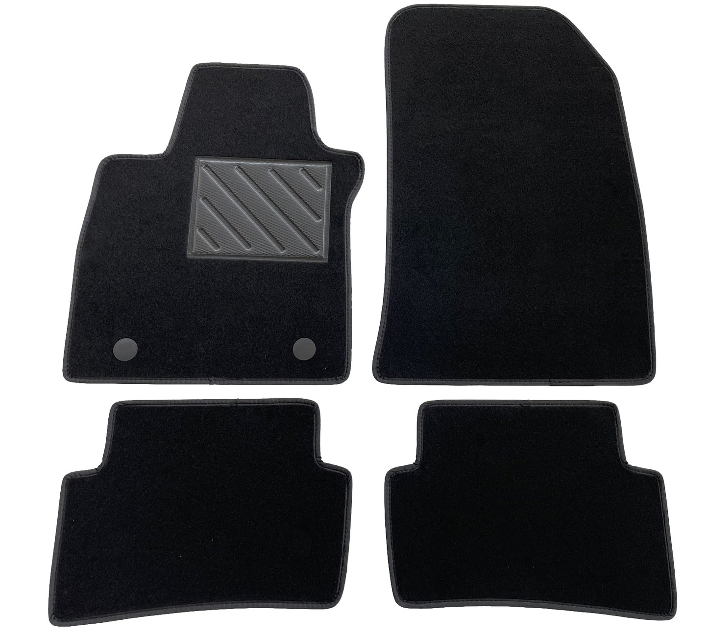 Pasūtījuma paklāji Renault Clio 4 IV no 2012. līdz 2019. gadam, neslīdoši, PVC papēža aizsargi, stiprinājumi.