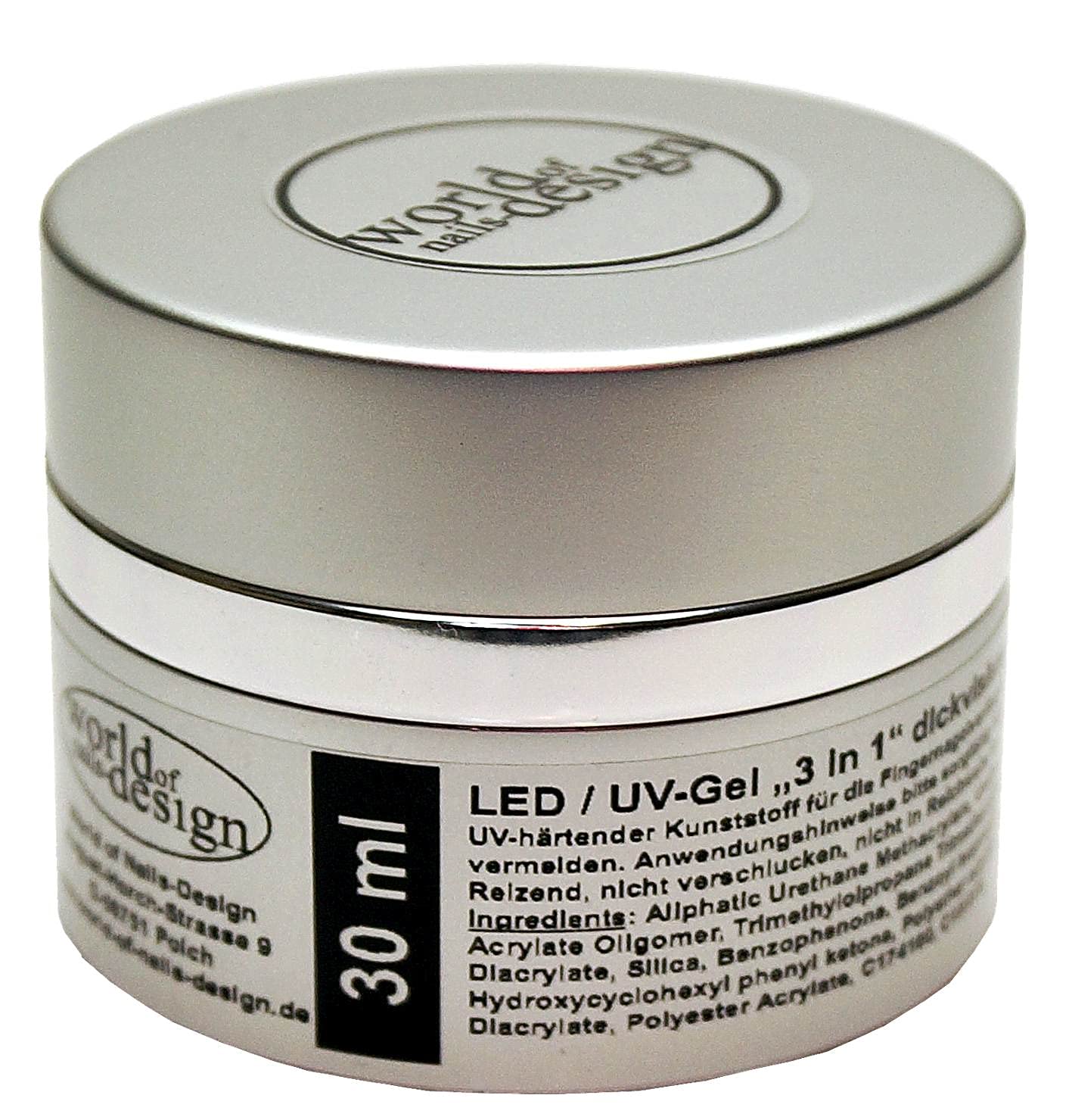 Allround LED/UV gels 3 in 1 World of Nails-Design Premium Edition, 30ml
