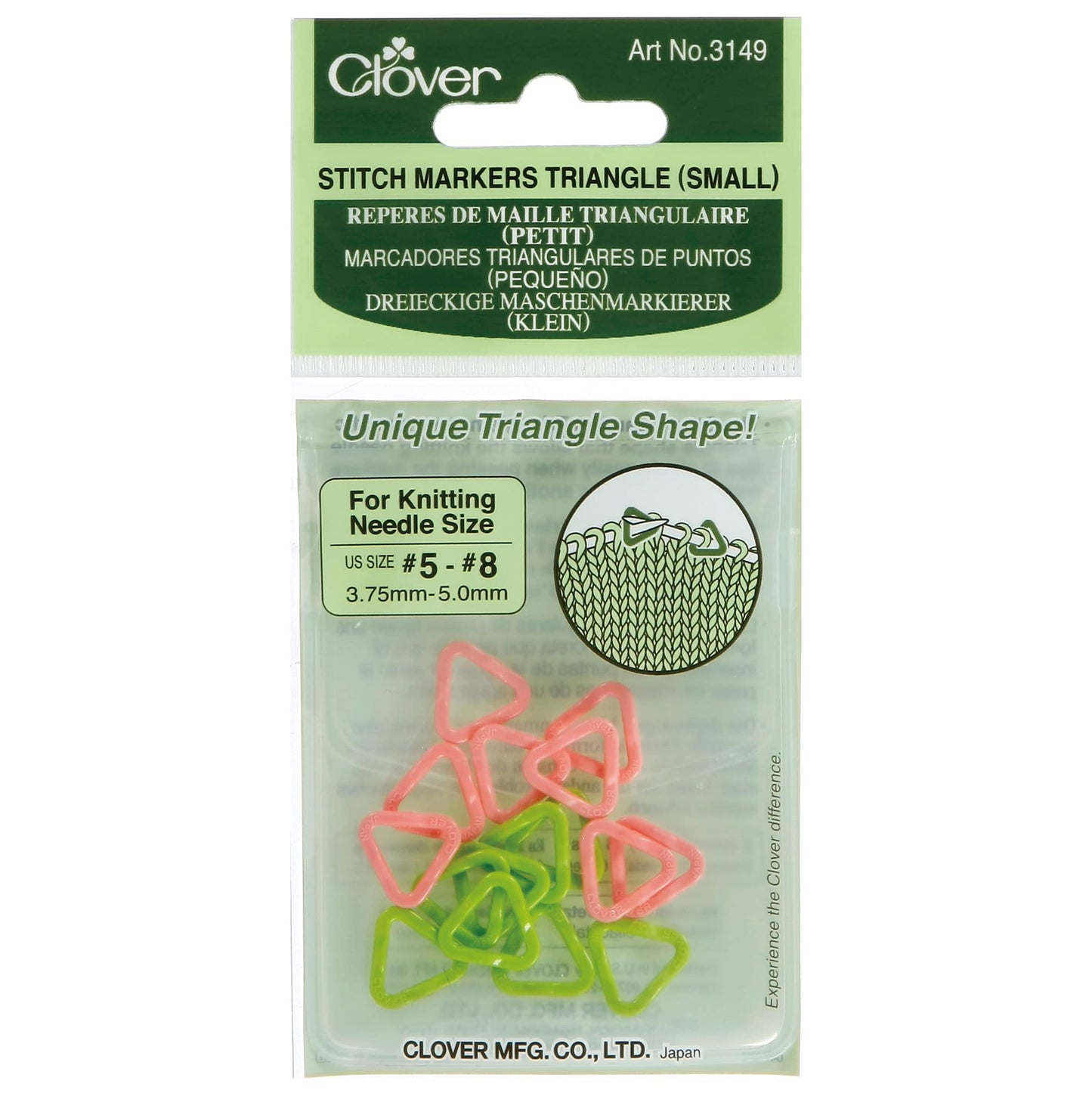 Mežģīņu marķieri Clover c1, trīsstūrveida forma