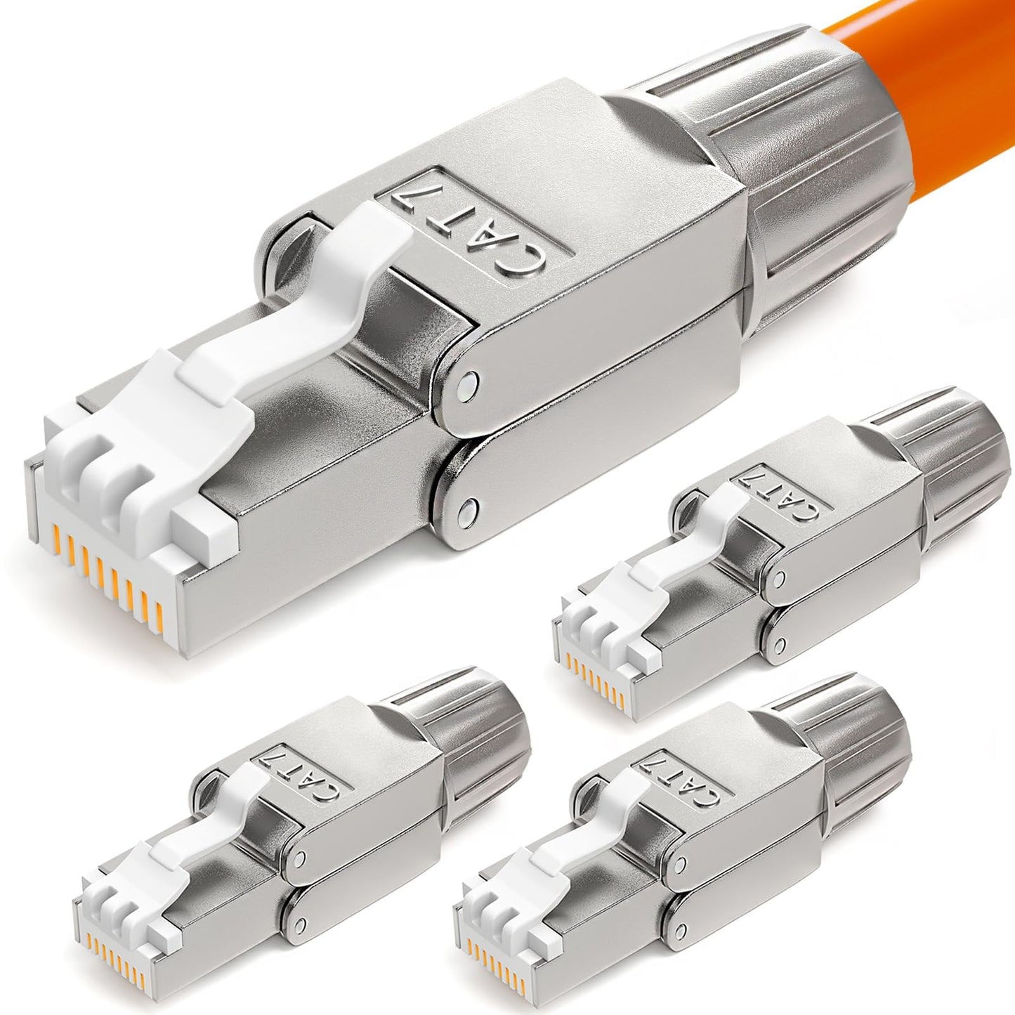 HB-DIGITAL 4x CAT 7 RJ45 tīkla spraudņi, bezinstrumentu tīkla savienotāji
