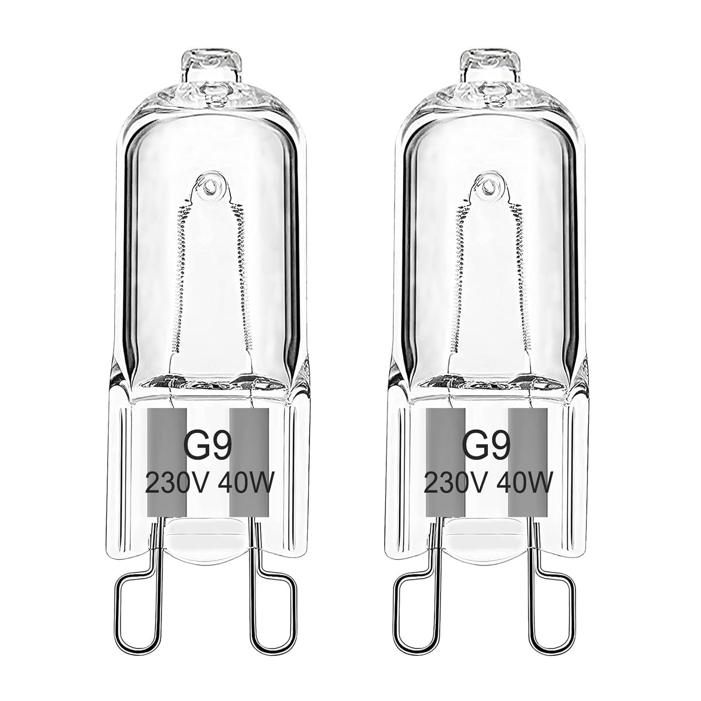 Cepeškrāsns spuldze EASYIVY G9, 40W, 230V, halogēna, līdz 300°C, piemērota AEG, Neff, Zanussi, Smeg un Bosch cepeškrāsnīm un mikroviļņu krāsnīm, 2 gab.