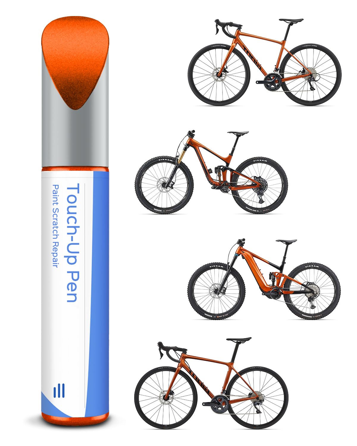 Velosipēda krāsas labošanas zīmulis PARTS4EV Amber Glow Gloss metālam un plastmasai, augstas sedzamības krāsa Giant