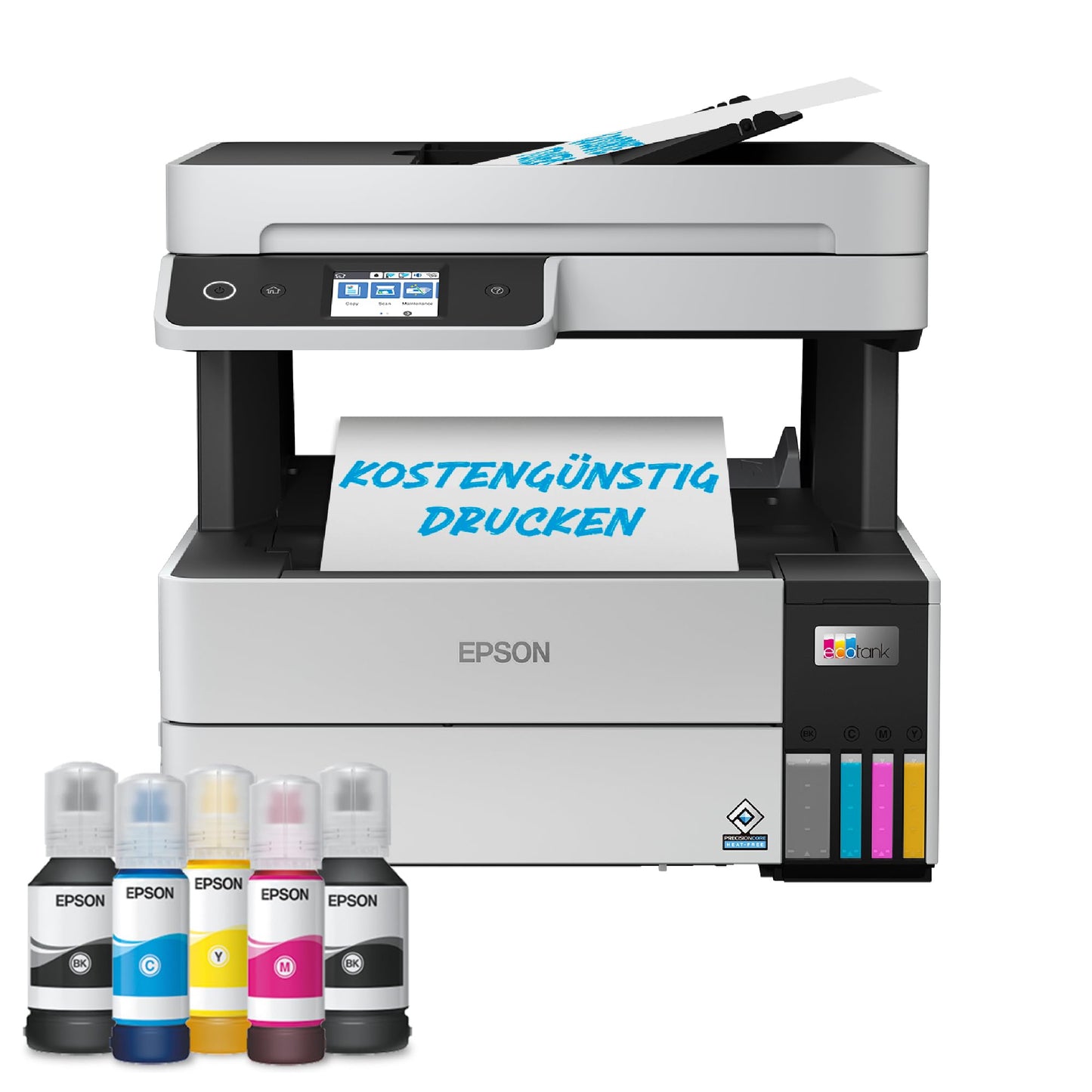 Epson EcoTank ET-5150 - DIN-A4 wireless multifunction ink tank printer with high-capacity ink and cost-saving features.