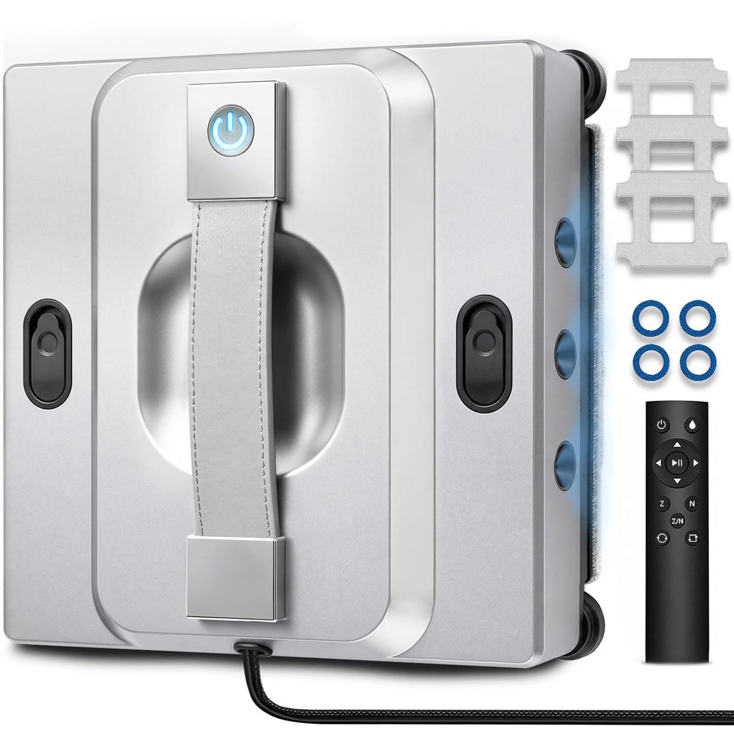Logu tīrīšanas robots ar 6 ultraskaņas sprauslām, window cleaning robot, 110ML tvertne, pelēks