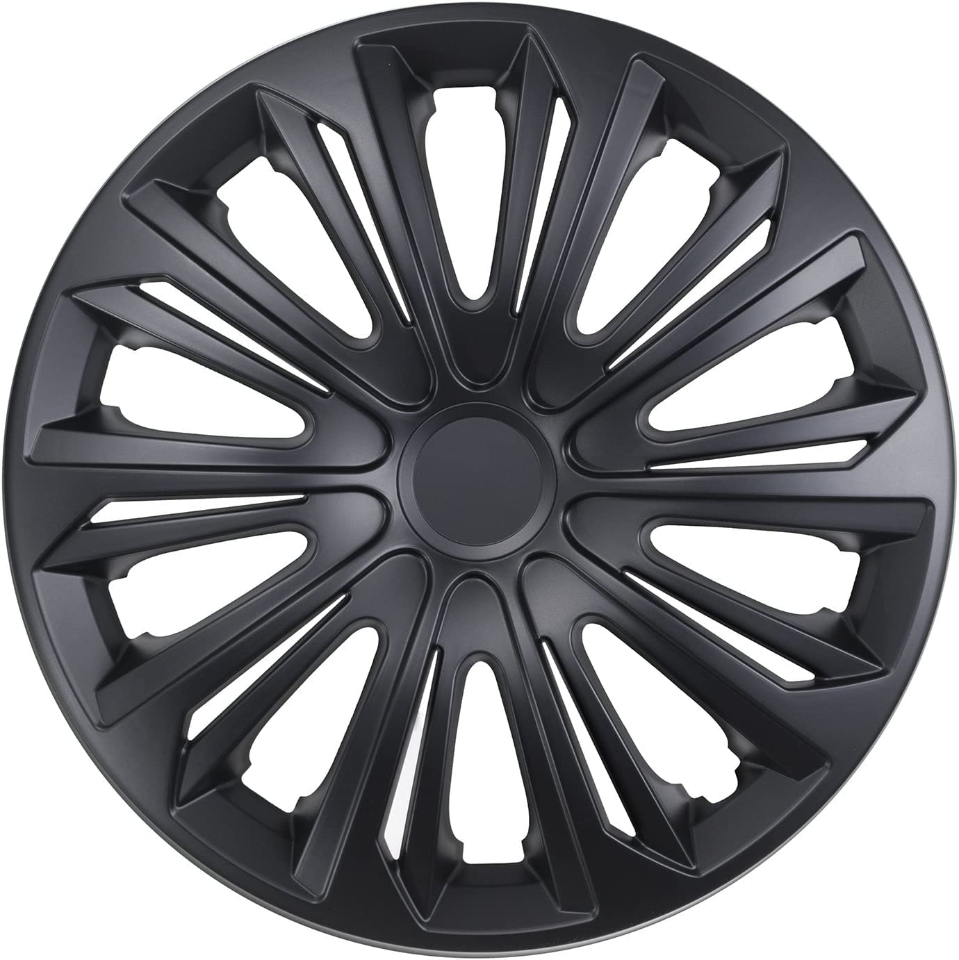 Riteņu disku dekoratīvie vāciņi All4You Nrm Strong Schwarz Matt 14" Zoll, 4 gab., Black