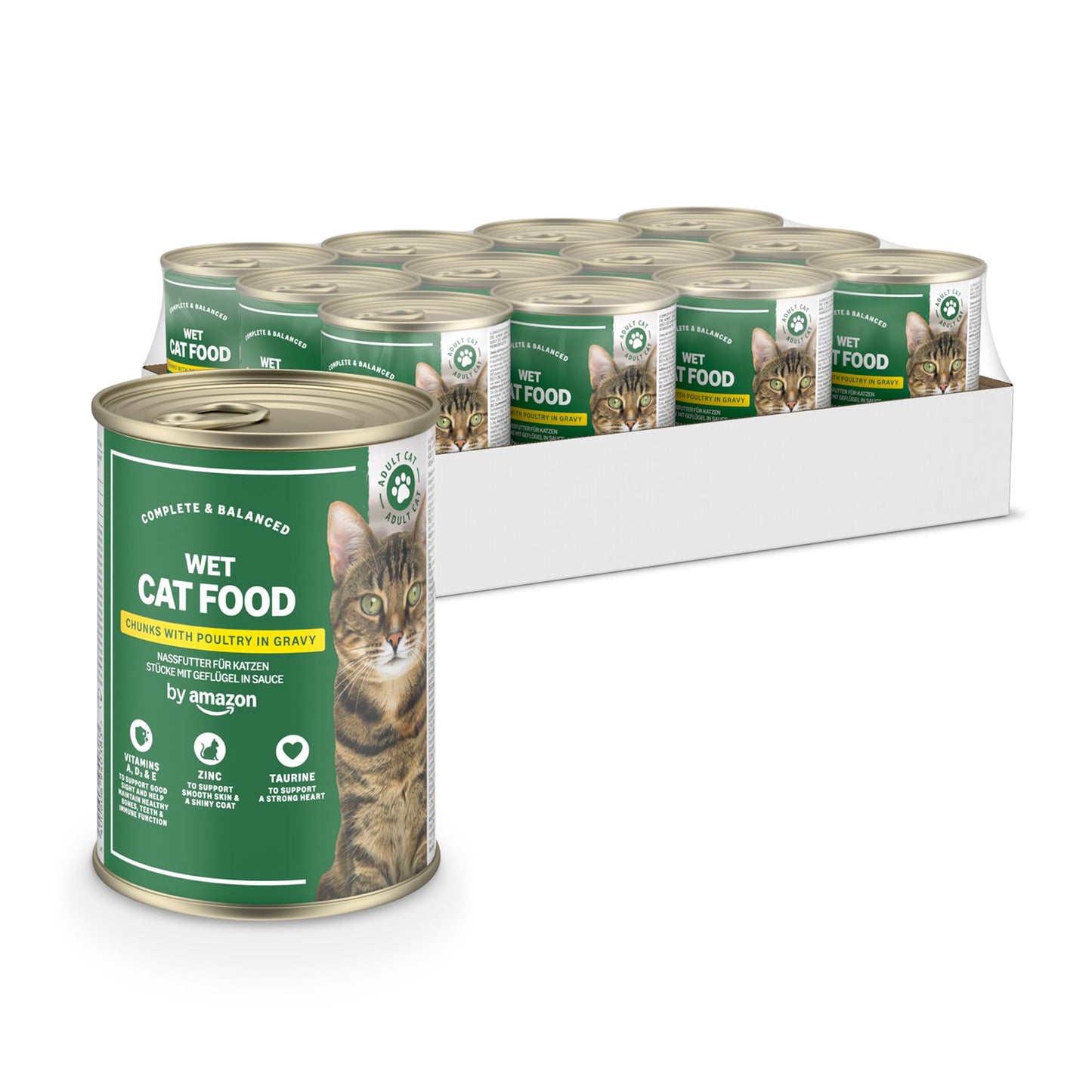 by, mitrā barība, gabaliņi ar mājputniem mērcē, 12 x 415 g
