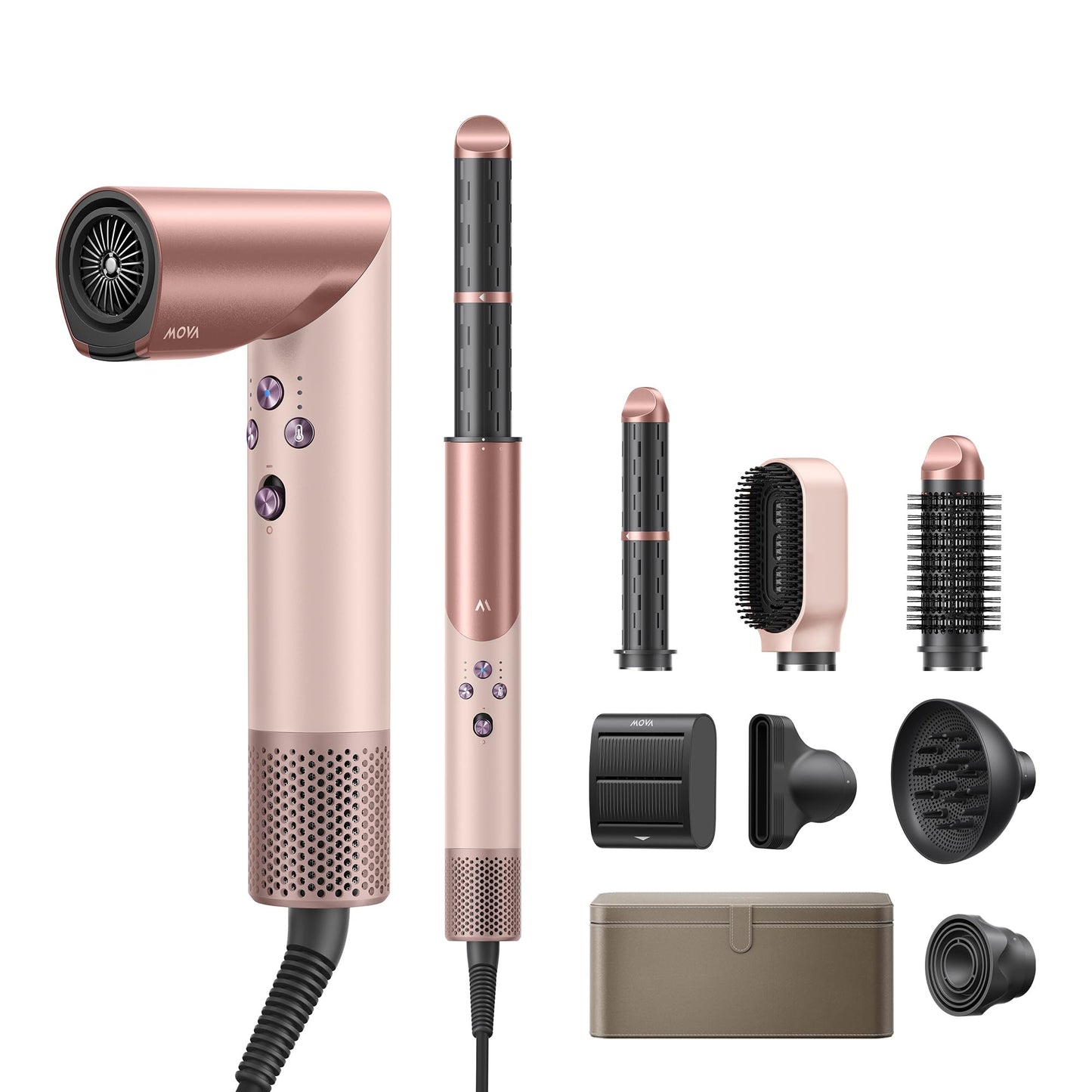 Matu styleris MOVA Master 10, 7-in-1 matu žāvētājs lokām ar Coanda gaisa plūsmu