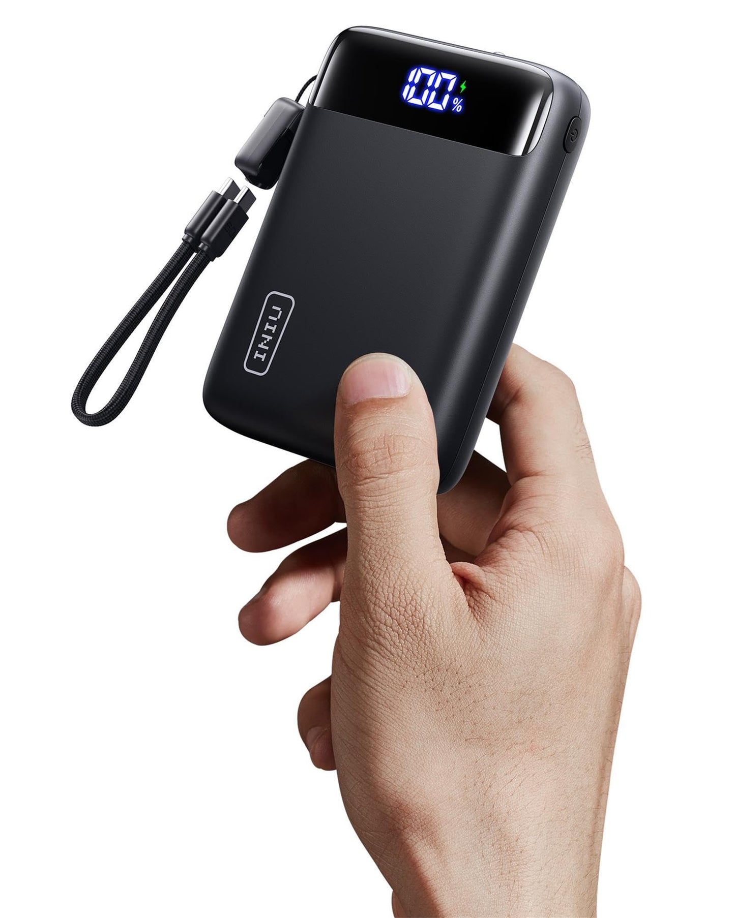 INIU 20000mAh power banka, kompakts 22.5W ātrās uzlādes ārējais akumulators telefonam