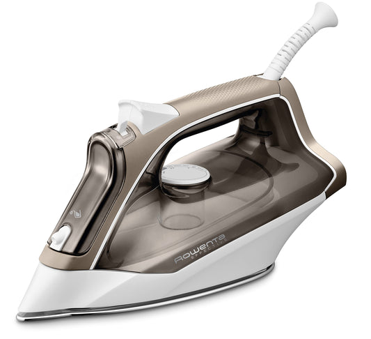 Rowenta Effective+ steam iron - 2400W, 120g/min steam boost, anti-calc system, durable soleplate, copper/white, DX1635