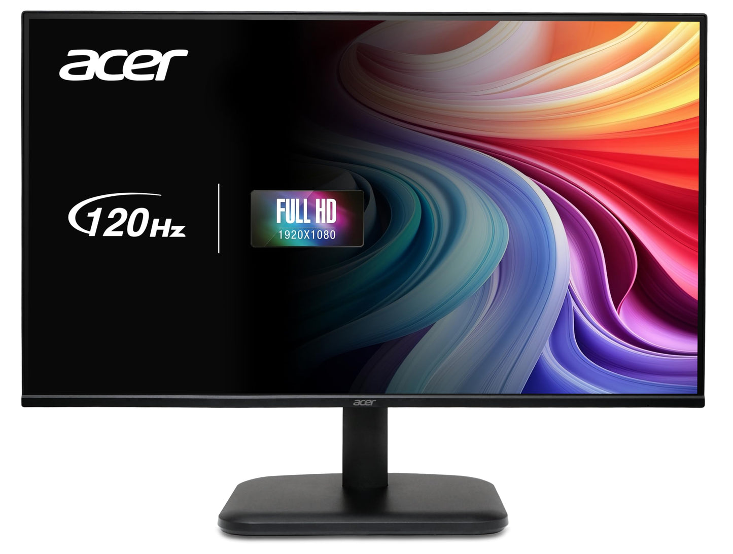 Acer EK271 G Monitor - 27" Full HD IPS, 120Hz HDMI, 75Hz VGA, 4ms response, AdaptiveSync technology.