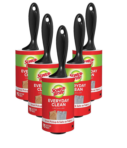 Scotch-Brite vilnas birste, 95 lapas, 5 gabali, polipropilēns, pelēks, balts, manuāla