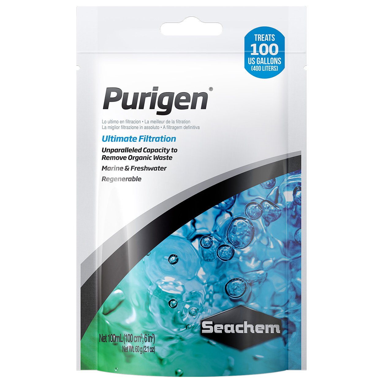 Purigen saldūdens akvārijiem, Seachem