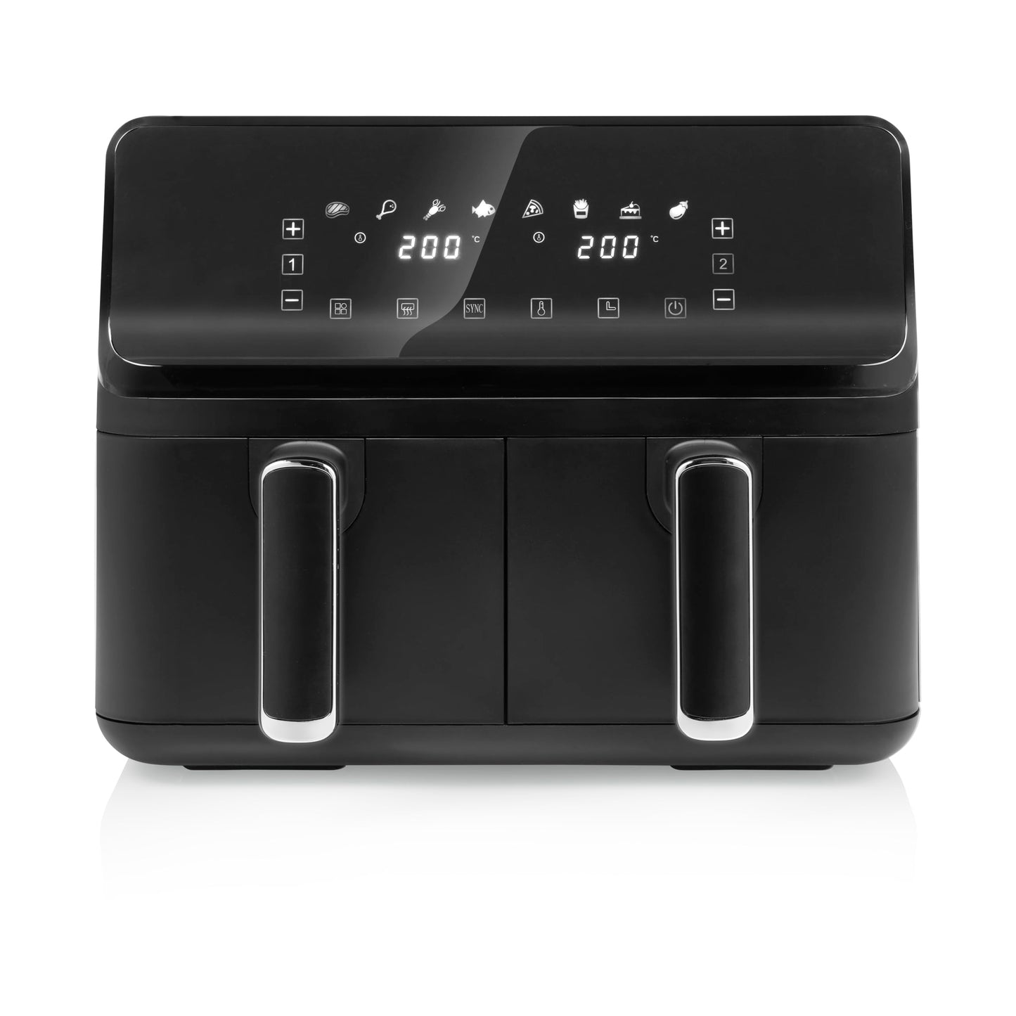 Tristar digitālā karstā gaisa fritēšanas ierīce - 2 x 4 L, 2700 W, 8 programmas, regulējama temperatūra, melna