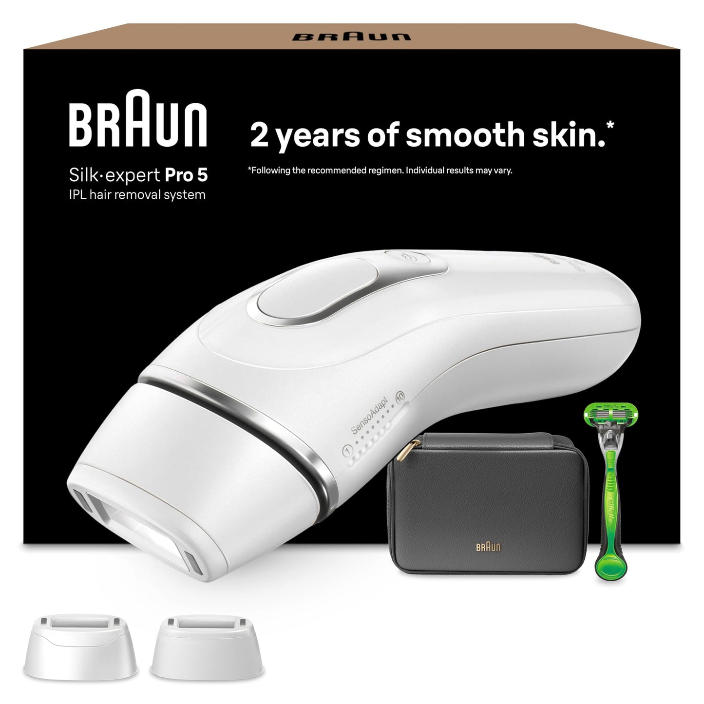 Braun IPL epilators Silk·expert Pro 5, PL5145, balts/sudraba