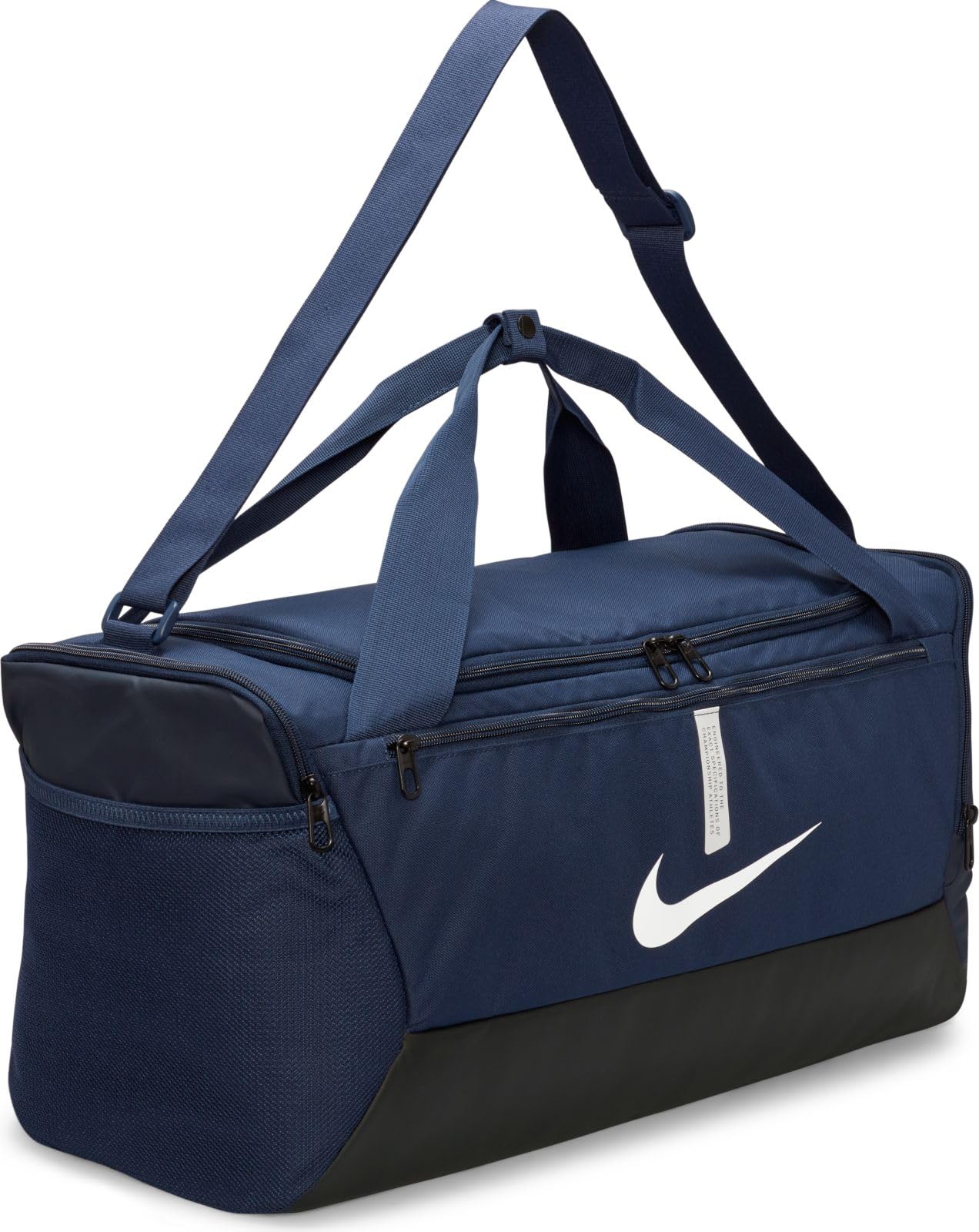 Nike Unisex pieaugušo Academy Team futbola soma, Midnight Navy/Melna/Balta, MISC