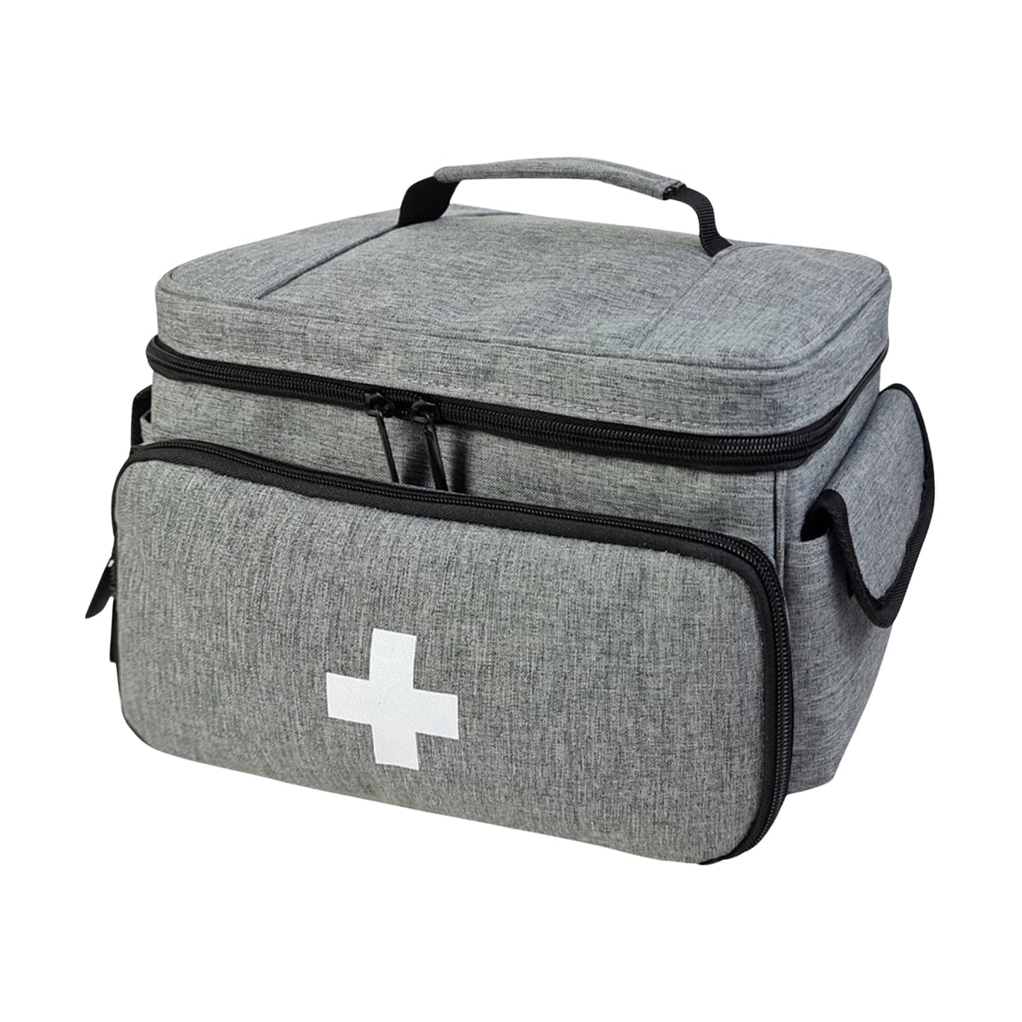 Pirmās palīdzības soma Naapesi, pārnēsājama medikamentu soma, pelēka